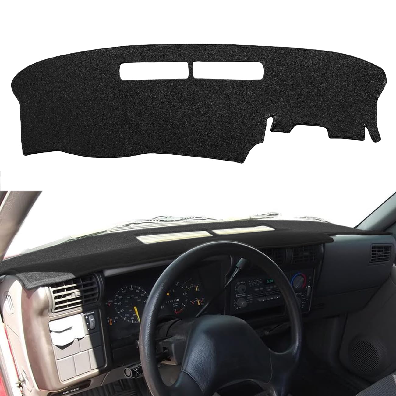 Yiz Dash Cover Mat Custom Fit For Chevrolet Chevy S10 Blazer/Gmc Jimmy Sonoma/Olds Oldsmobile Bravada/Isuzu Hombre,Dashboard Cov