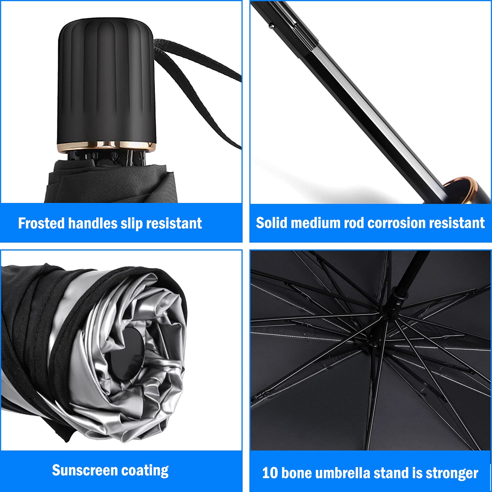 Sacstar Car Shade Front Windshield Sunshade Umbrella - Foldable Car Windshield Shade Fits Various Sizes (56'' X 30'')