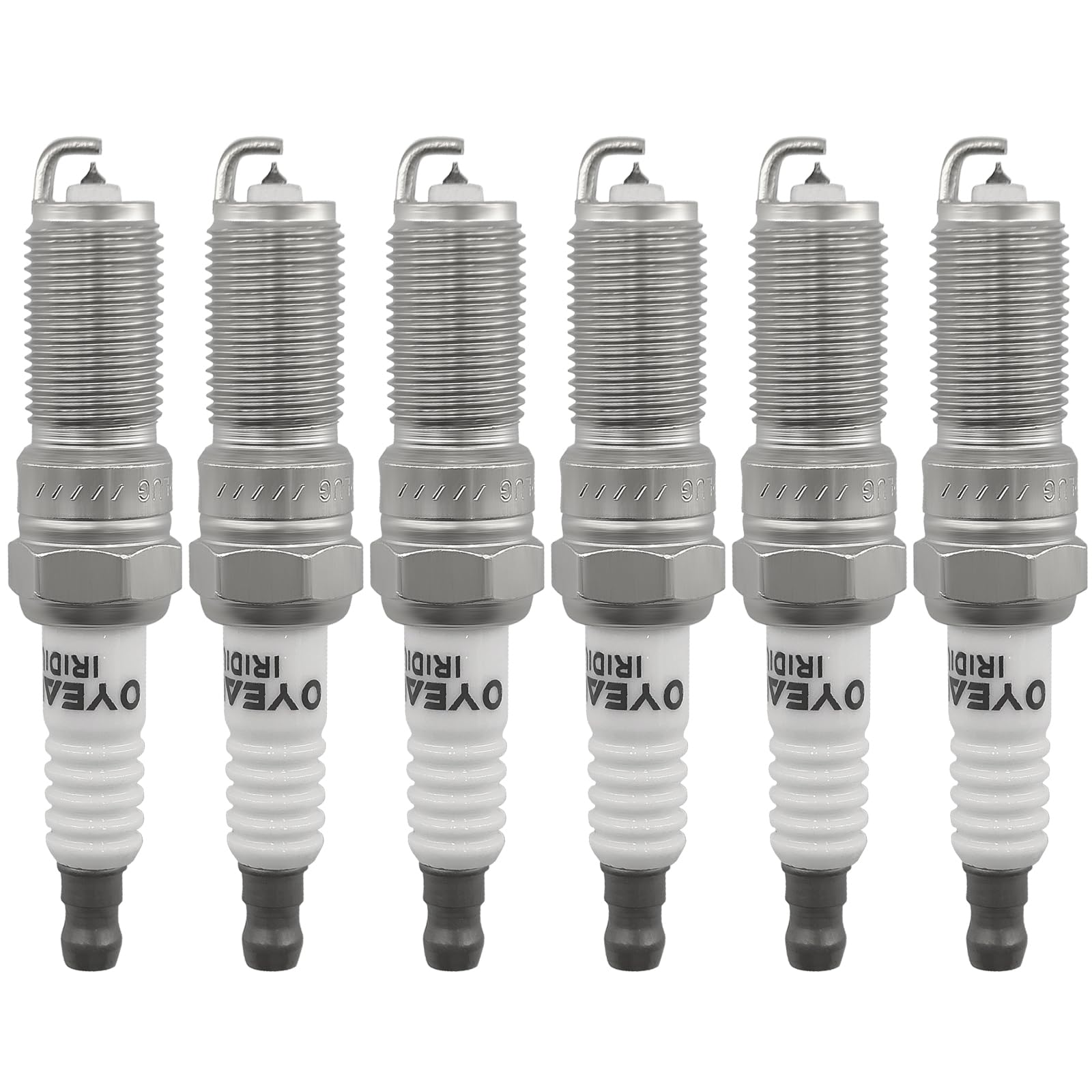 Oyeauto 6059 Set Of 6 Iridium Spark Plugs Ltr6Ix11 Sp411 Compatible With Ford Cadillac Chevrolet Lincoln Buick Equinox Canyon En