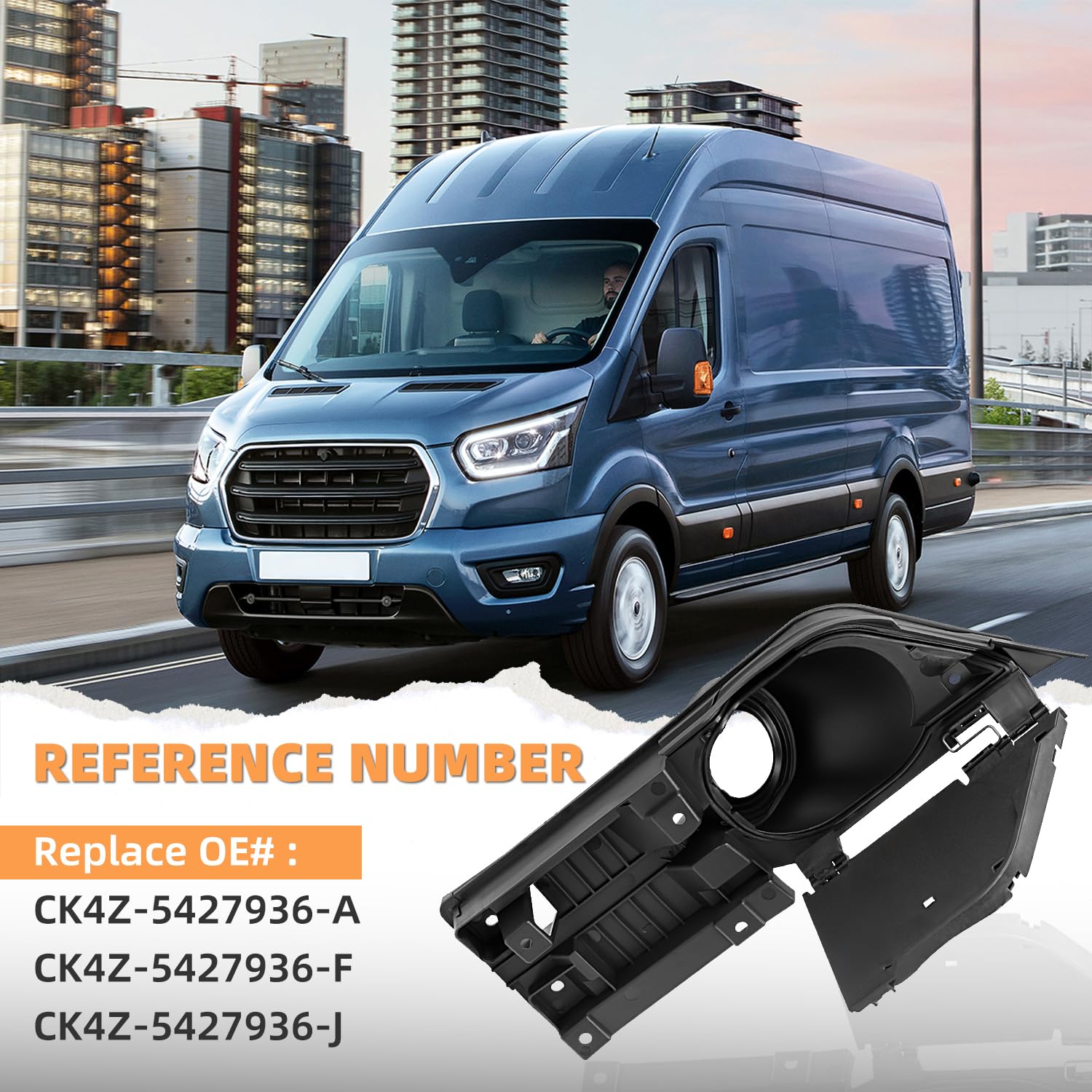 LIWEDFG Transit Fuel Door, Transit Gas Door Assembly without cover, Compatible with Ford Transit Vans 150 250 350(HD) 2015-2023,