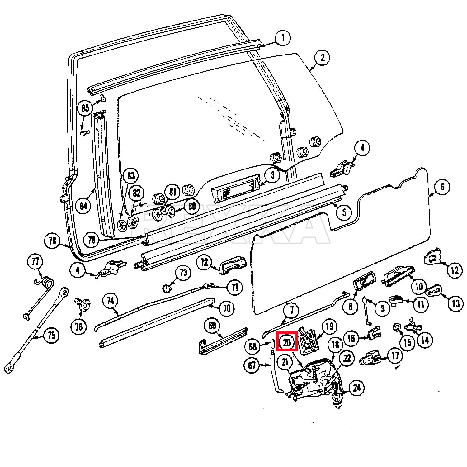 Rexka 50Pcs Door Lock Tailgate Handle Rod Clips For Gm Gmc Buick Chevrolet Oldsmobile 3998009, 9711304 1956-On