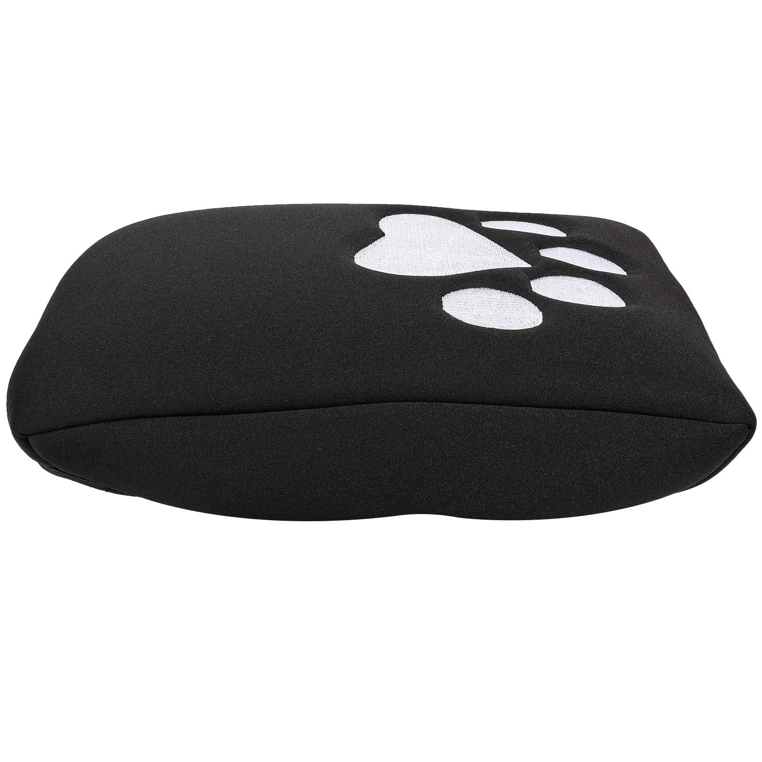 E-cowlboy Neoprene Center Console Armrest Pad Cover for Jeep Grand Cherokee 2011-2022, Black Dog Paw Print Design