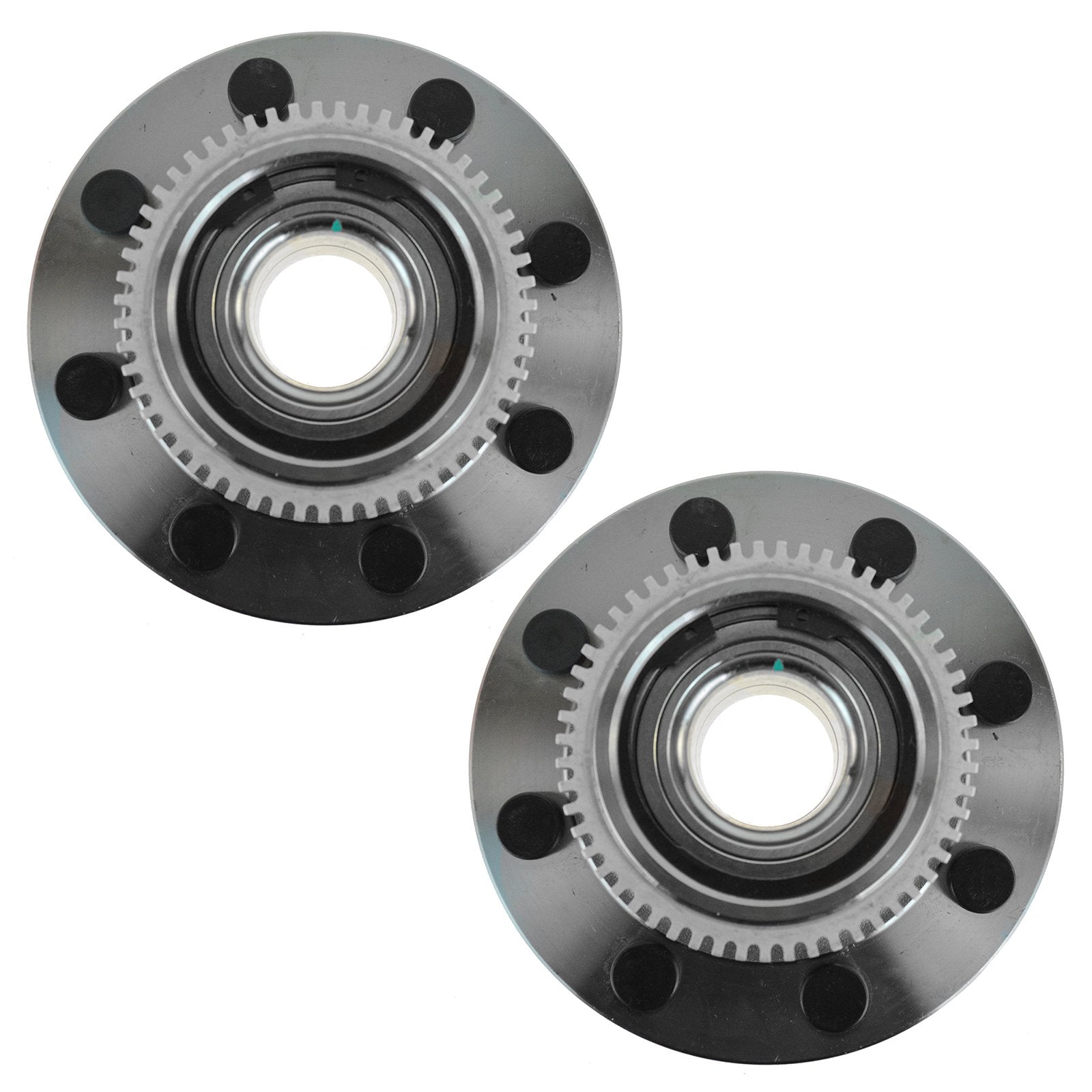 Trq Front Wheel Hub Bearings Assembly Set Compatible With 2000-2002 Dodge Ram 2500 1994-2002 Ram 3500