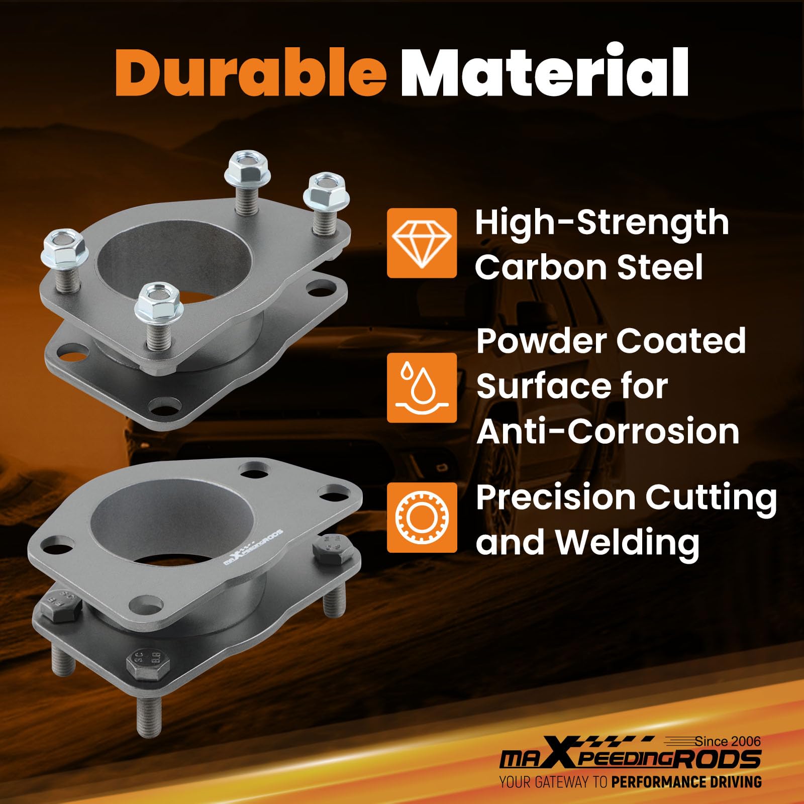 maXpeedingrods 2'' Front Leveling Kit for Jeep Liberty KJ KK 2002-2012, Suspension Lift Kit for Dodge Nitro 2007-2012 SUV