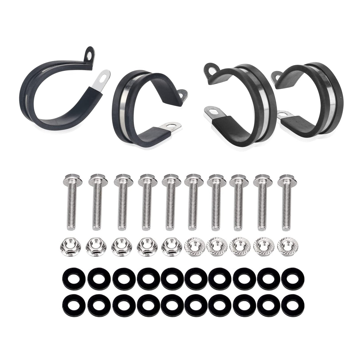 Stainless Steel Clamps Mount For Polaris Roof Connector Hose Clamps, Clamps Compatible With Polaris 2 Seats 900 1000 S Series, T