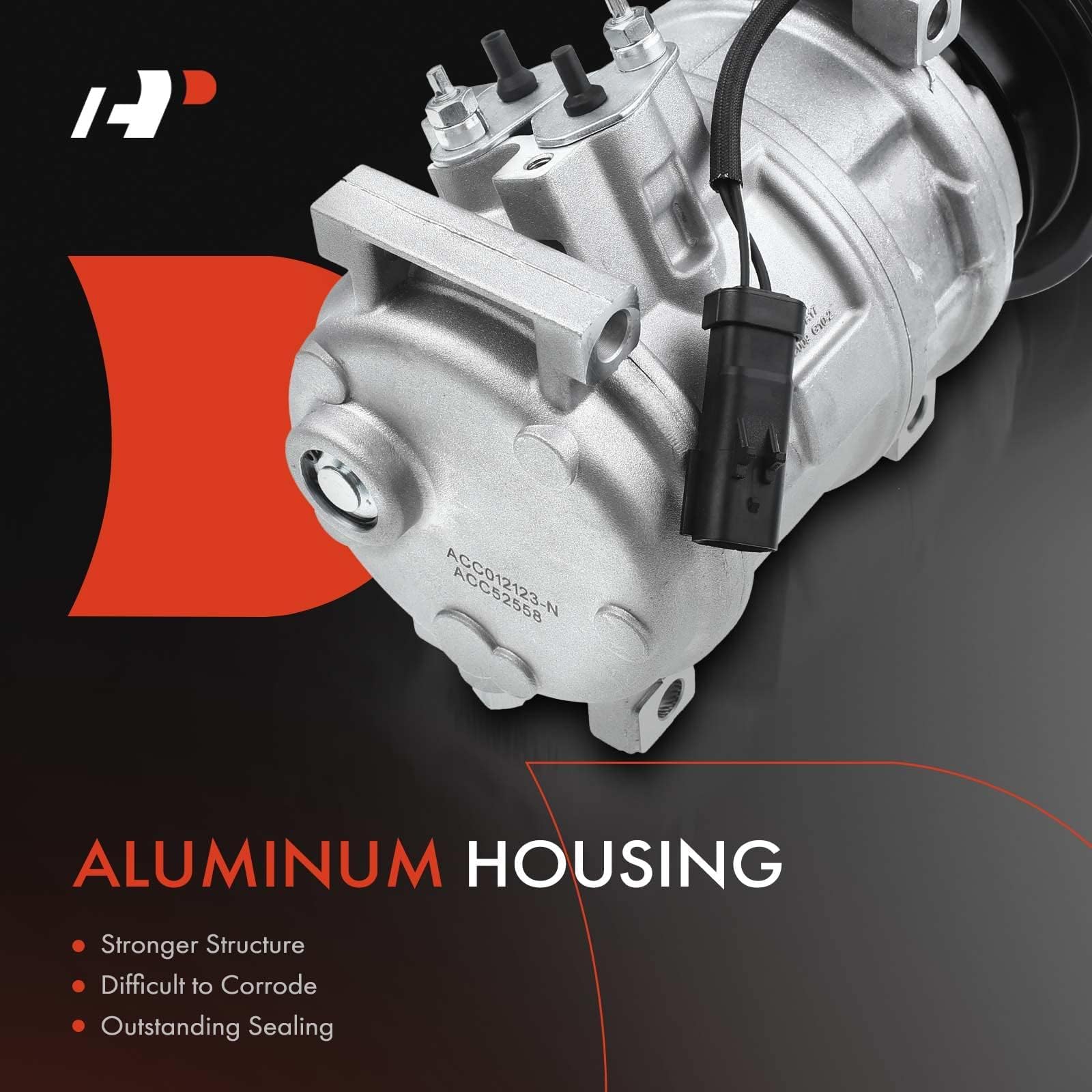 A-Premium A/C Compressor with Clutch Compatible with Chrysler PT Cruiser 2.4L 2001-2009, Dodge Neon 2.0L 2000-2002, Plymouth Neo