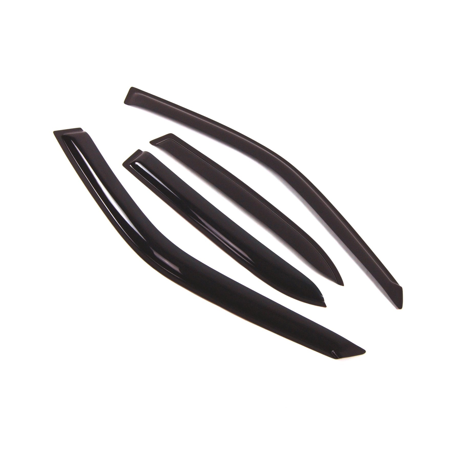 Tuningpros Outside Mount Window Vent Visors Rain Guards Compatible With Toyota Corolla Sedan 1998-2002 | Side Window Wind Deflec