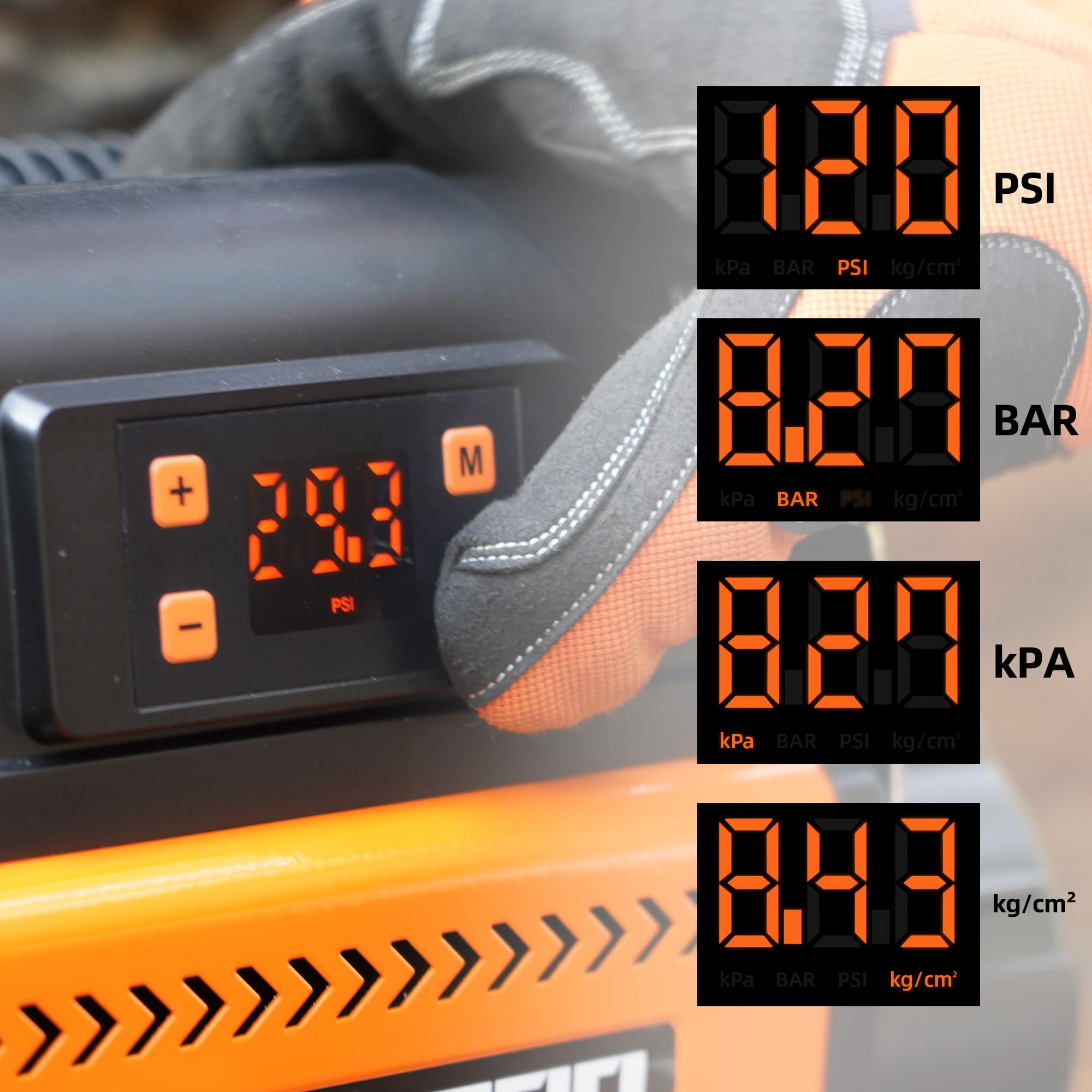 All-Top 12V Air Compressor W/Lcd Control Panel To Preset Target Pressure, 150Psi 12.35Cfm Air Pump Inflator For Overland (Dual C