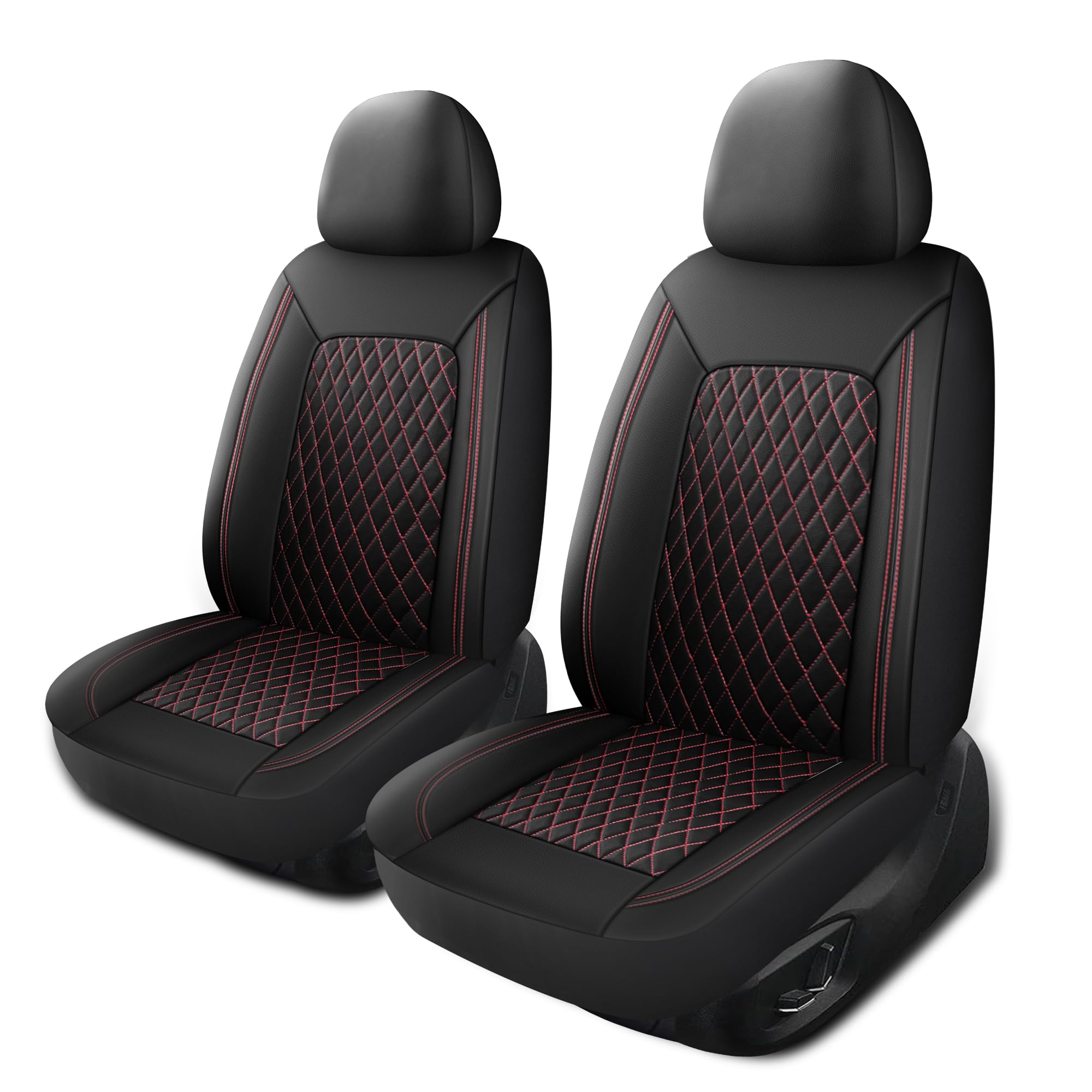 HChengkikz Car Seat Cover,Breathable and Waterproof Leather Seat Covers,Luxury PU Universal Fit Automotive Airbag Compatible for