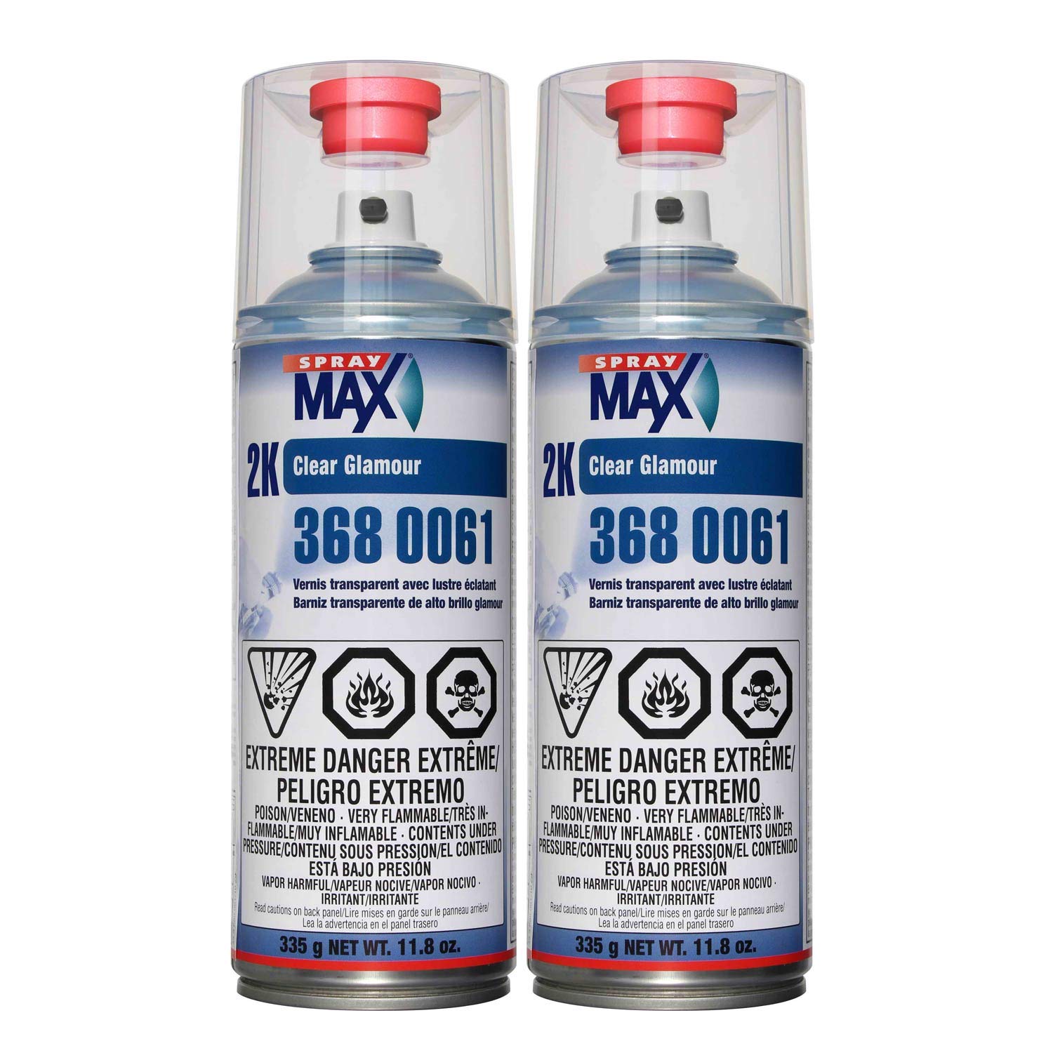Spray Max Usc 2K High Gloss Clearcoat Aerosol (2 Pack)
