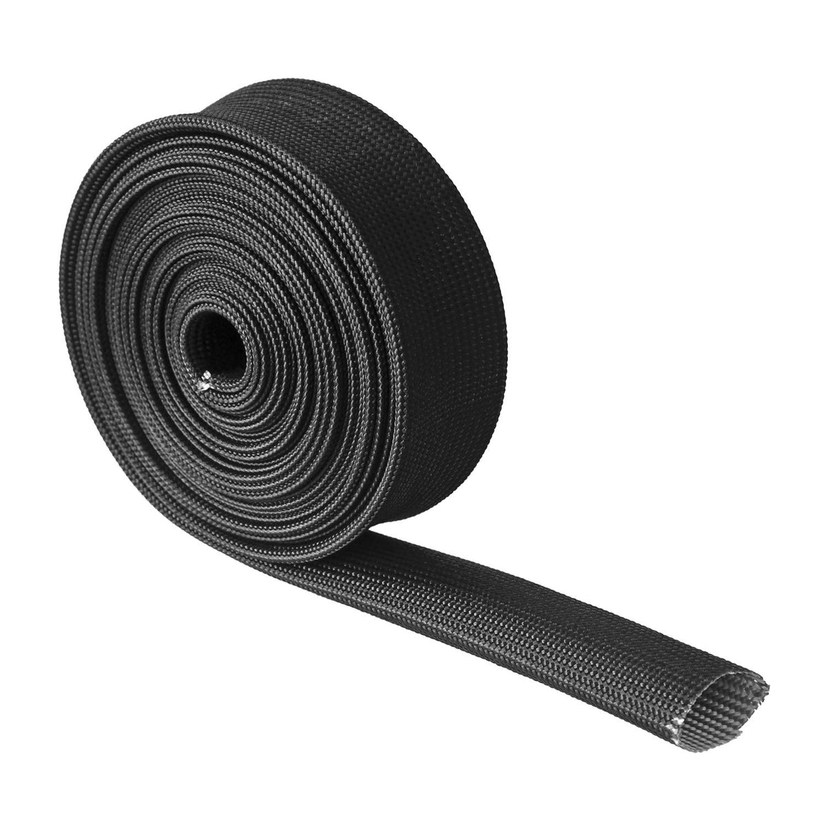 Heat Fiberglass Shield Sleeve Adjustable Hose Heat Spark Plug Wire High Temp Black Colour 16Ft-20Mm(3/4'') For Car Wire Loom Pro