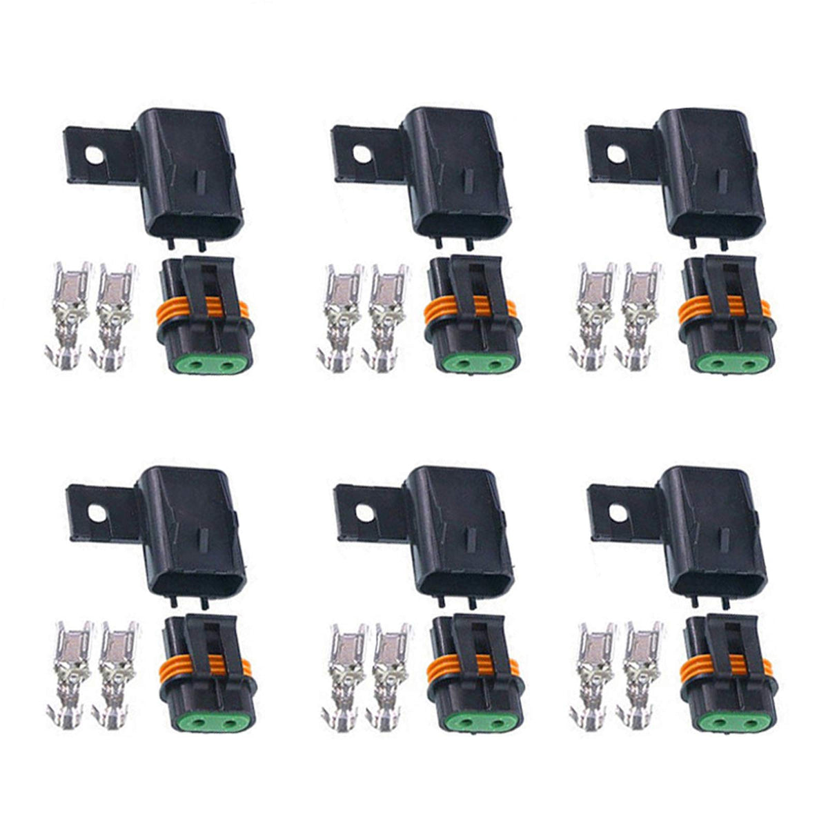 Joofn Waterproof Sealed Ato Atc Fuse Holder Assembly Splice Existing Wire Kit (Pack Of 6)