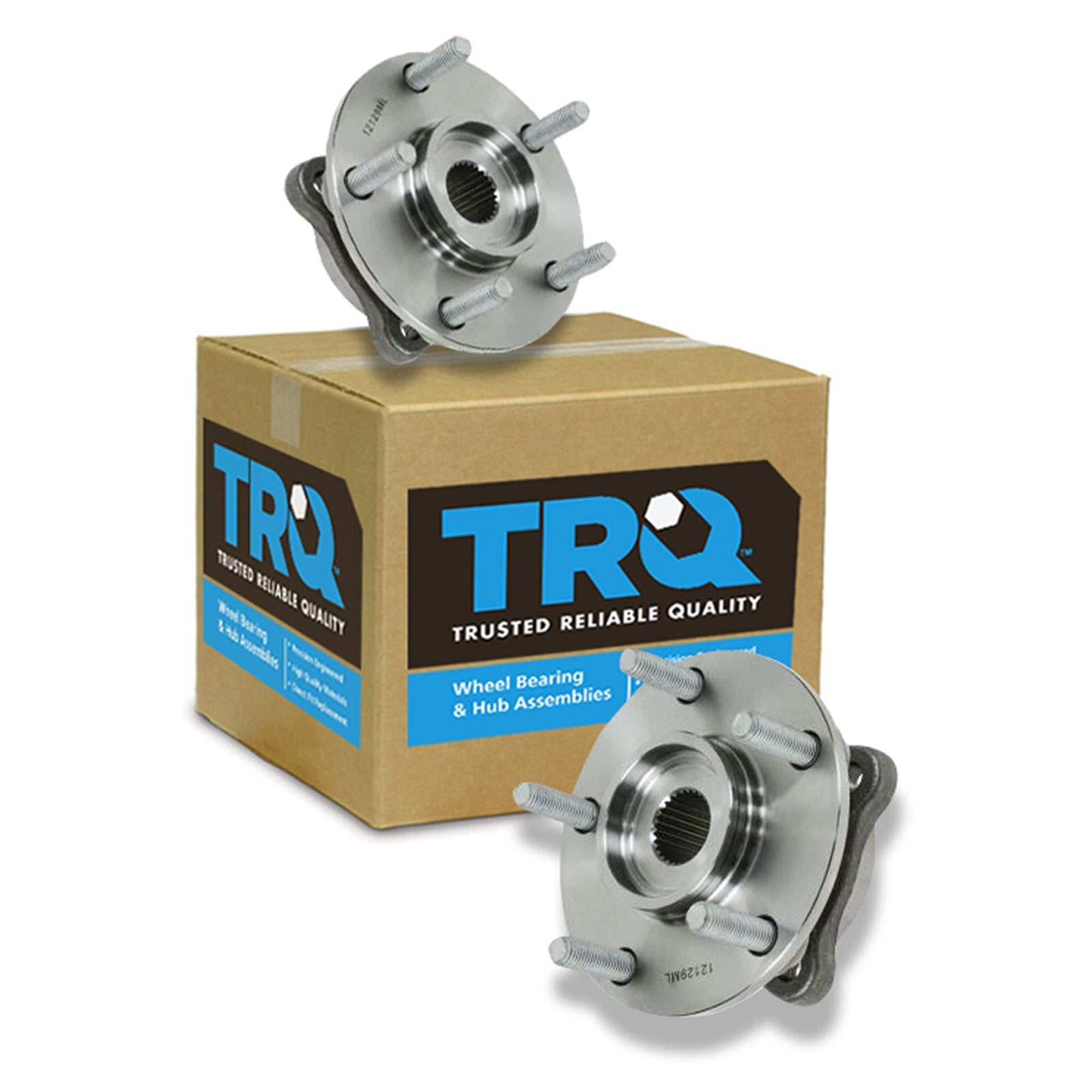 Trq Front Wheel Hub Bearings Assembly Set Compatible With 1991-1996 Dodge Stealth 1991-1999 Mitsubishi 3000Gt 2003-2006 Lancer