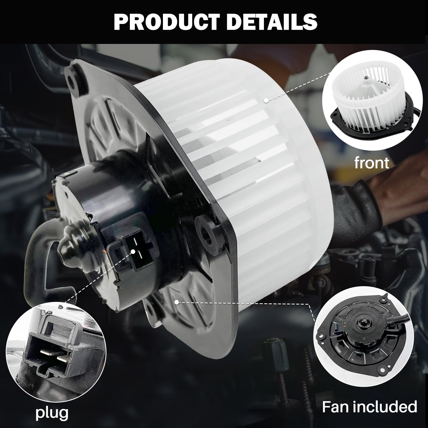 Aspligo 700160 Ac Heater Blower Motor Fan Assembly Fit For Pontiac Vibe 2003 2004 2005 2006 2007 2008 88973567