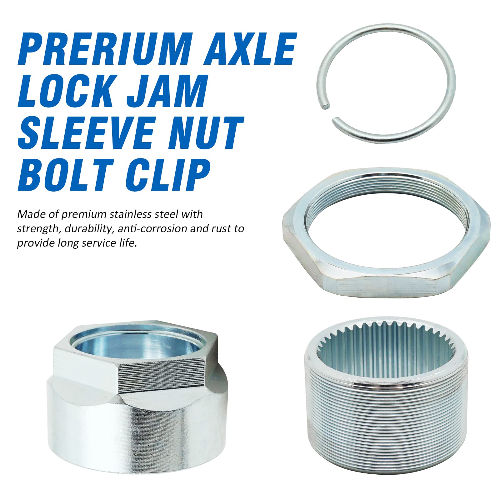 Axle Lock Nut Kit for Honda TRX300EX TRX400EX TRX450R TRX450ER TRX250X TRX300X TRX400X ATC250R ATC350X