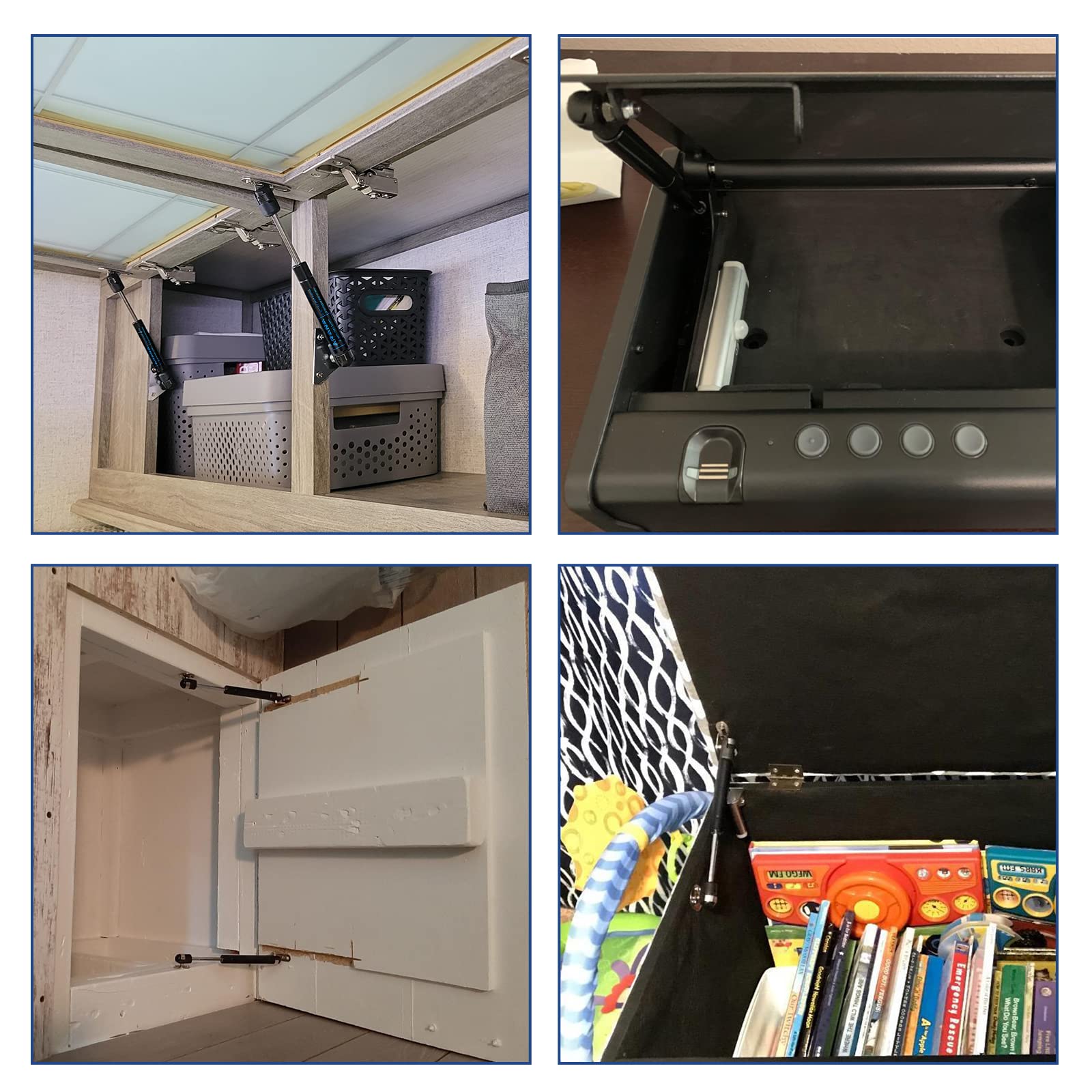 ARANA 10inch 18lb/80N Gas Shocks Struts Lift Support Gas Spring Lid Support for Cabinet Door Pickup Truck Tool Box Lid Weathergu