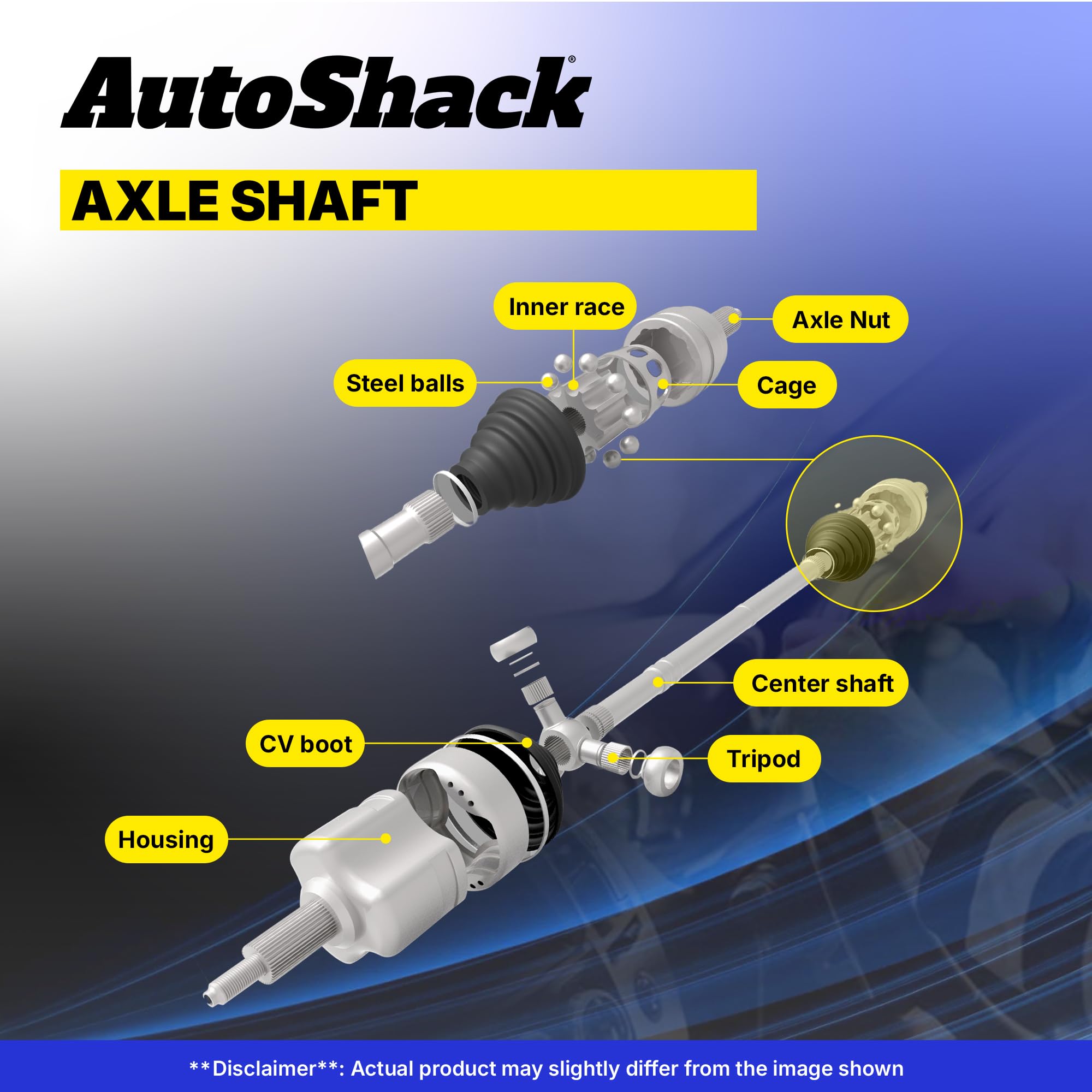 Autoshack Front Cv Axle Drive Shaft Neoprene Boots Pair Of 2 Driver And Passenger Side Replacement For 2006-2010 Hummer H3 2009-2010 H3T 3.5L 3.7L 5.3L V8 4Wd Dsk2086Pr