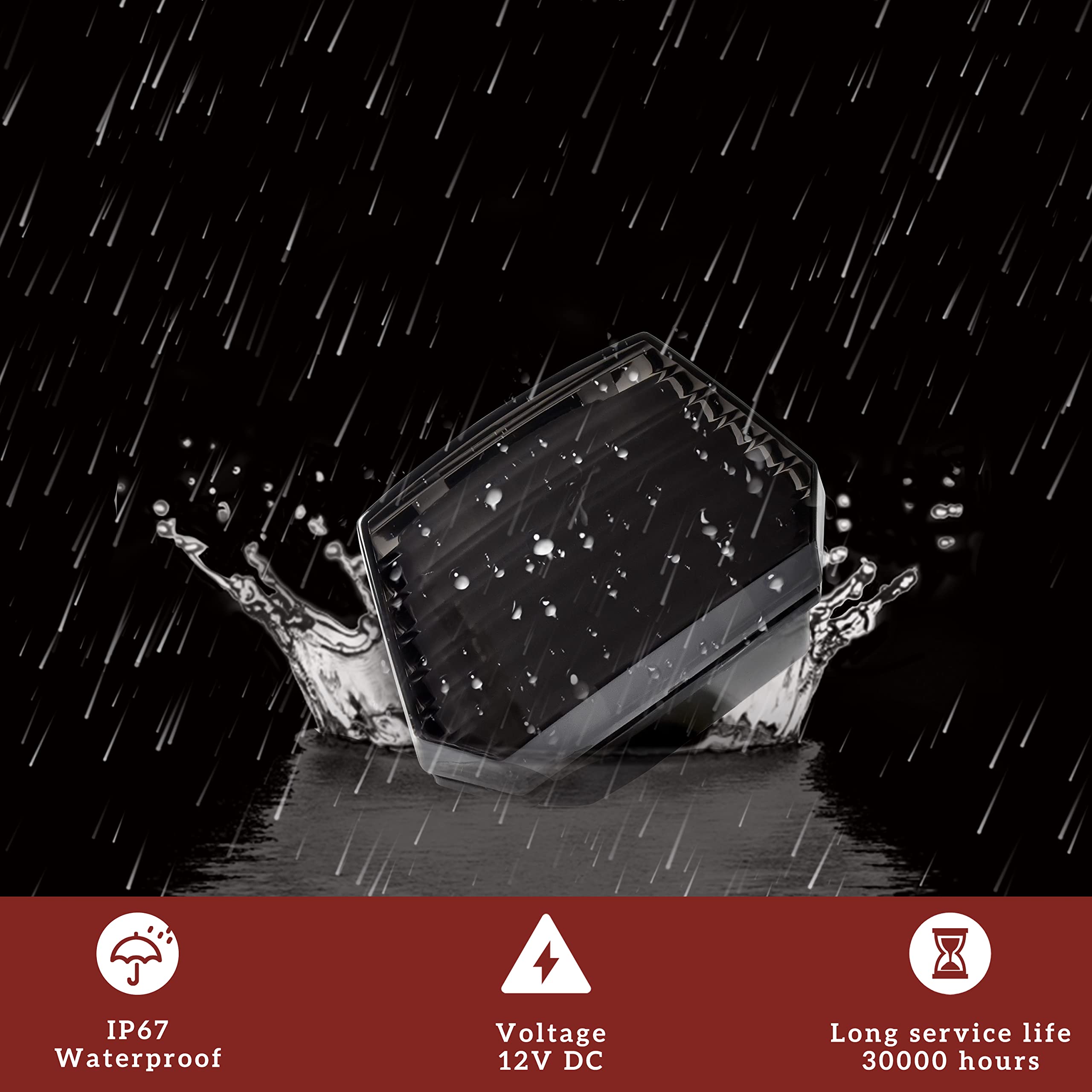 Sautvs Smoked Black Led Tail Light For Can Am Spyder, Utv Rear Taillight Reverse Light Assembly For Can-Am Spyder F3 All Models