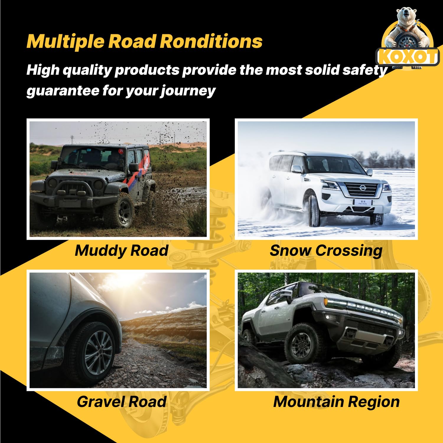 Koxot K750159 2Pcs Front Stabilizer Sway Bar Link Compatible With Ford Edge 2007-2014, Compatible With Lincoln Mkx 2007-2015