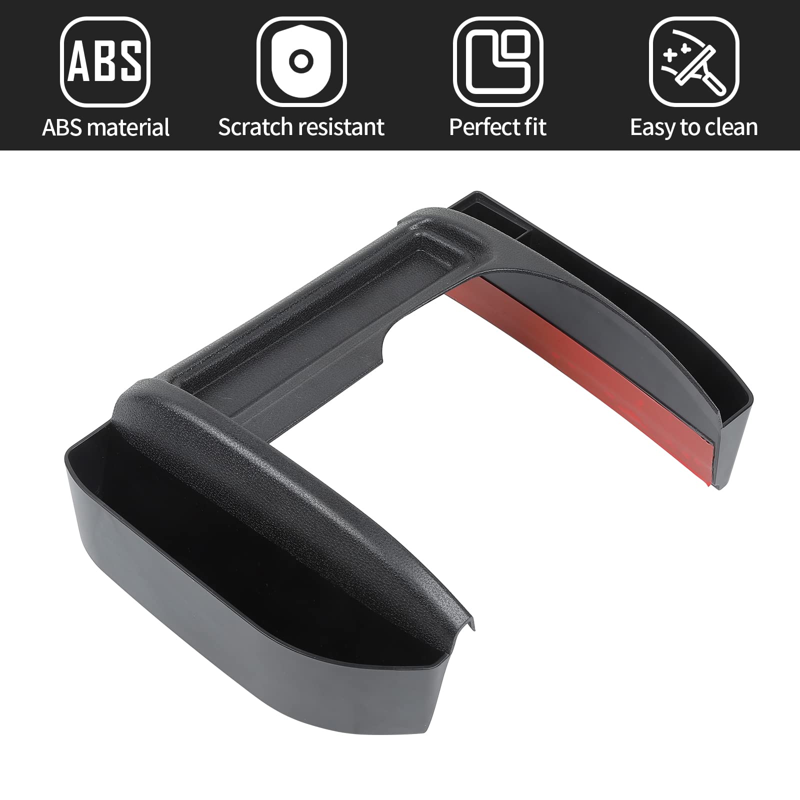 Jwwy Gear Shift Shifter Storage Box Gear Tray Coin Storage Box For Jeep Wrangler Jk Accessories,2011-2018 Jeep Wrangler Jk Jku Center Consoles & Organizers Compartment Bin Trunk Matte Black