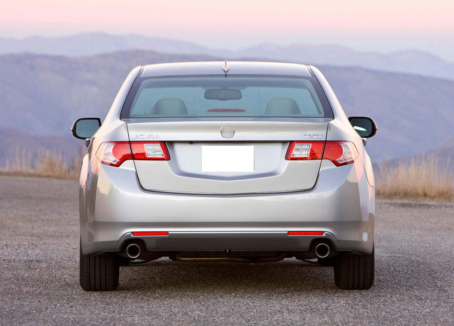 Ijdmtoy Red Lens Rear Bumper Reflector Lenses Compatible With 2009-2014 Acura Tsx (Euro Accord), Oe-Spec Lh Rh Assembly