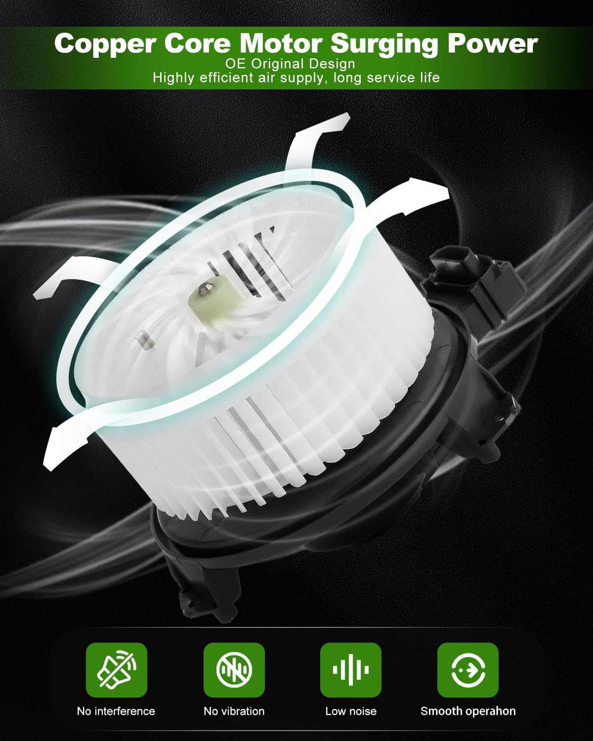 Scitoo Hvac Heater Blower Motor With Fan Cage Front 700230 For Pontiac For Vibe,For Scion For Tc,For Scion For Xb,For Toyota For