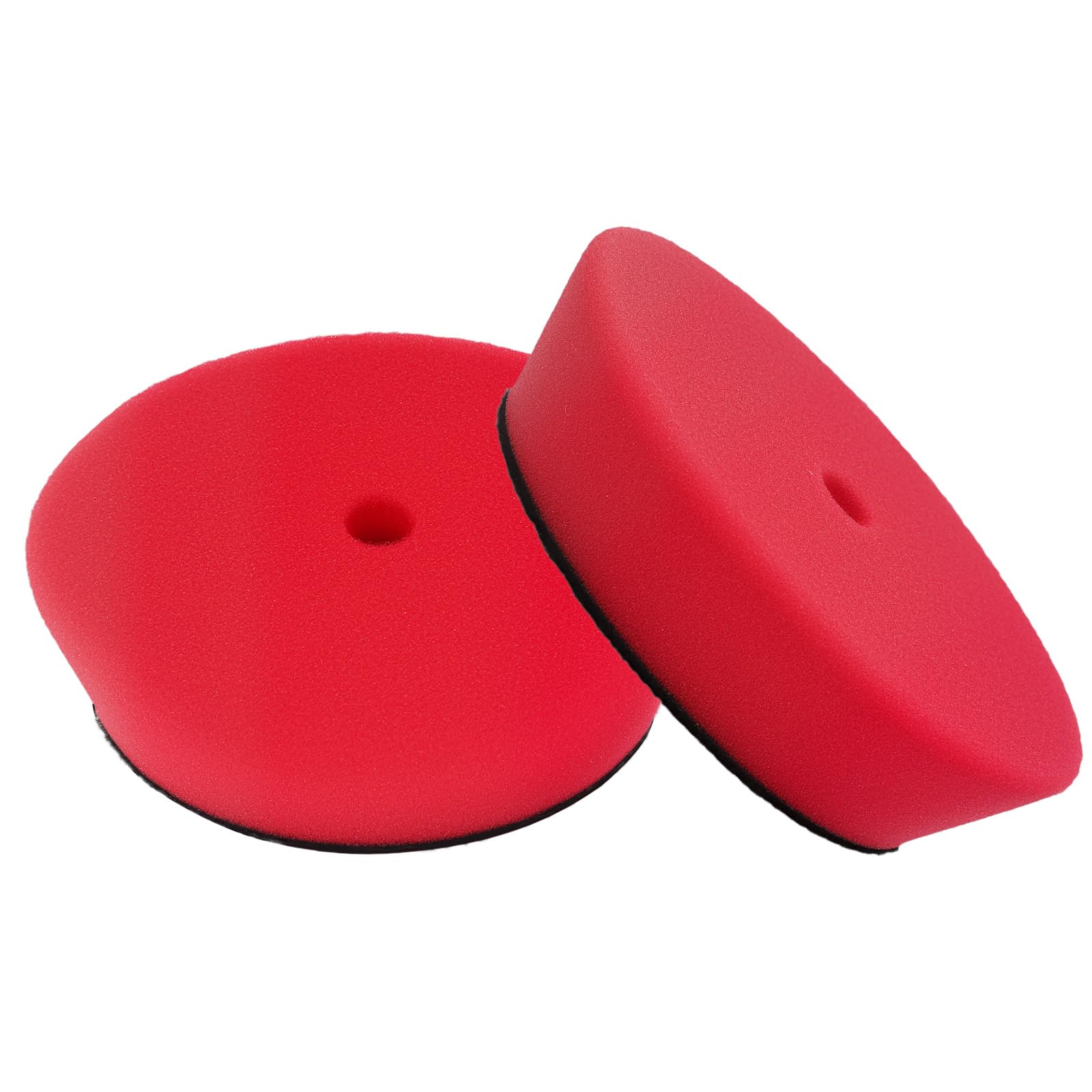 Coarse Cutting Foam Buffing Pad, maXpeedingrods 4 Face for 3 Backing Plate, Foam Compound Buffing Pads, Hook & Loop Pads for Car