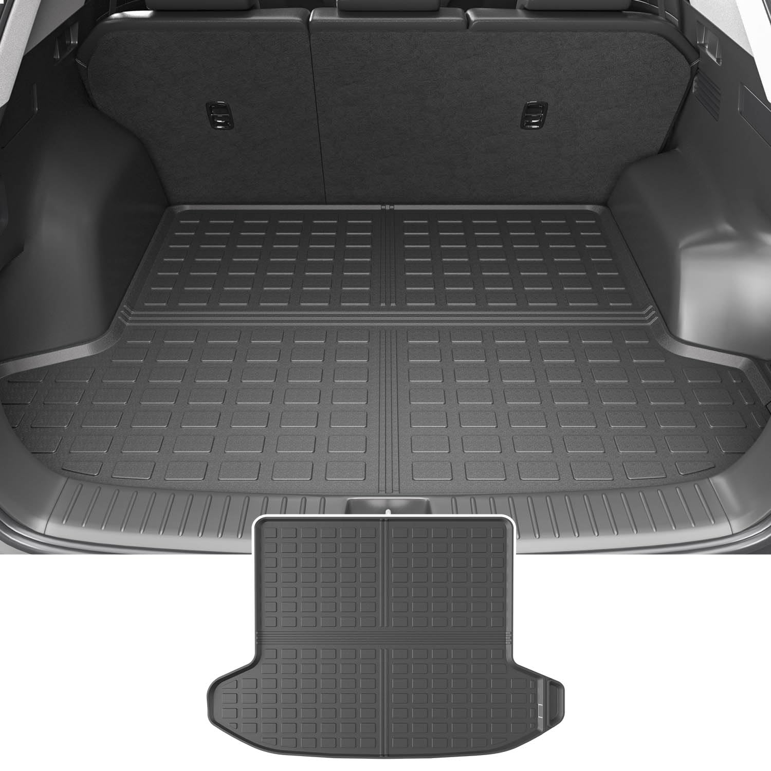 Powoq Fuel&Hybrid Trunk Mat Compatible With 2023 2024 2025 Kia Sportage Cargo Mat All Weather Trunk Liner (Not Fit Phev) Replace