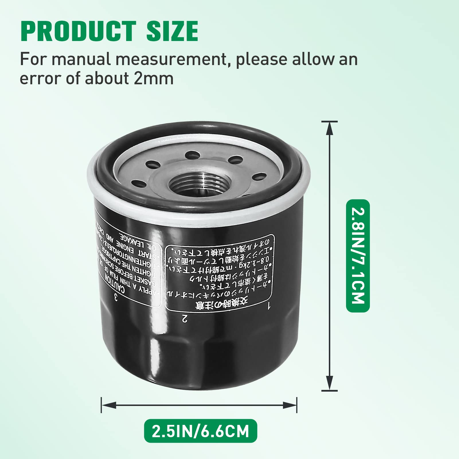 Grizzly 700 Oil Filter For Yamaha Yfm700 F Grizzly 700 Fi Auto 4X4 2007-2015 Rhino 700 Fi Yxr700 2008-2013 Yfm350 Grizzly 350 Auto 2X4 4X4 2007-2014