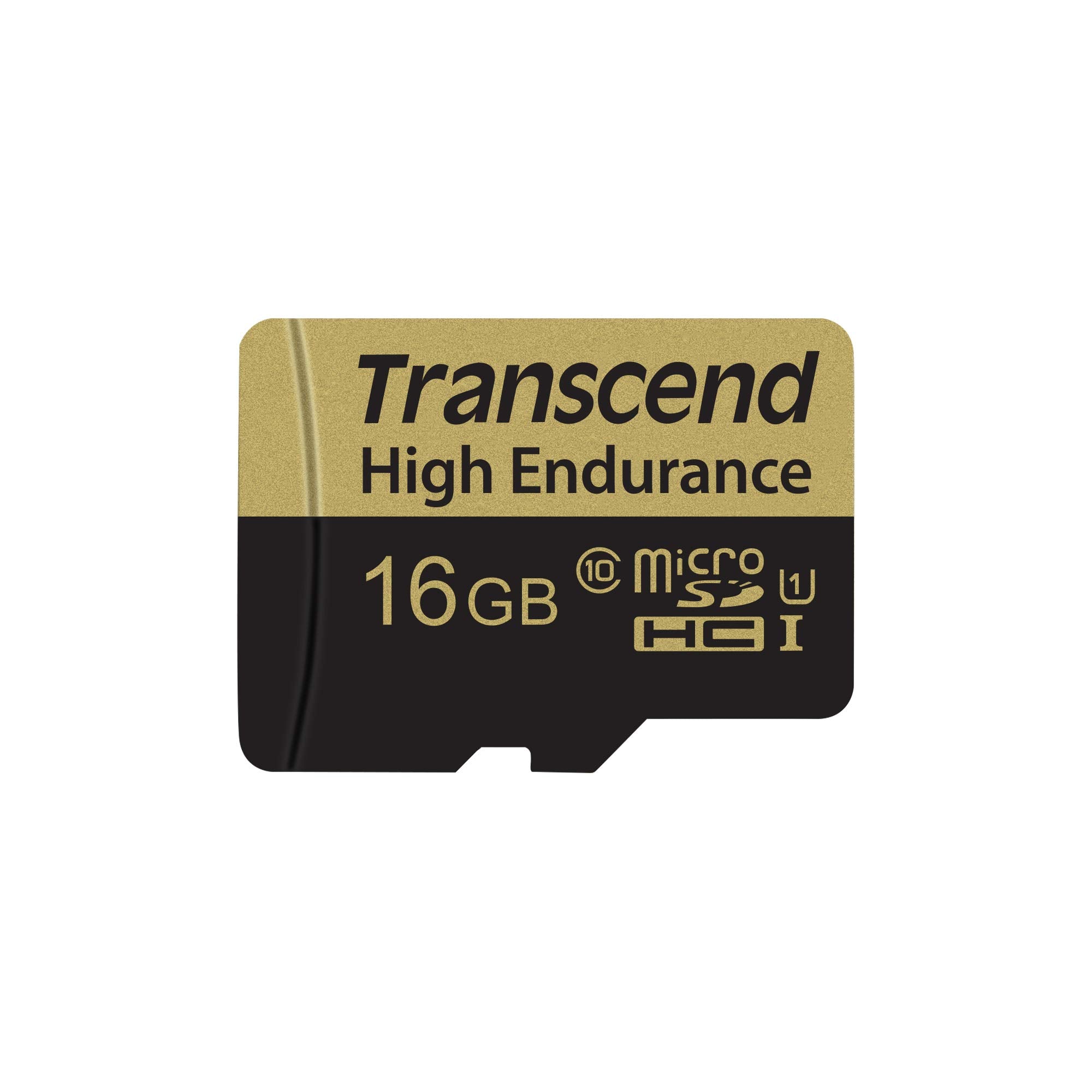 Transcend Information 16GB High Endurance microSD Card with Adapter (TS16GUSDHC10V) Black-New