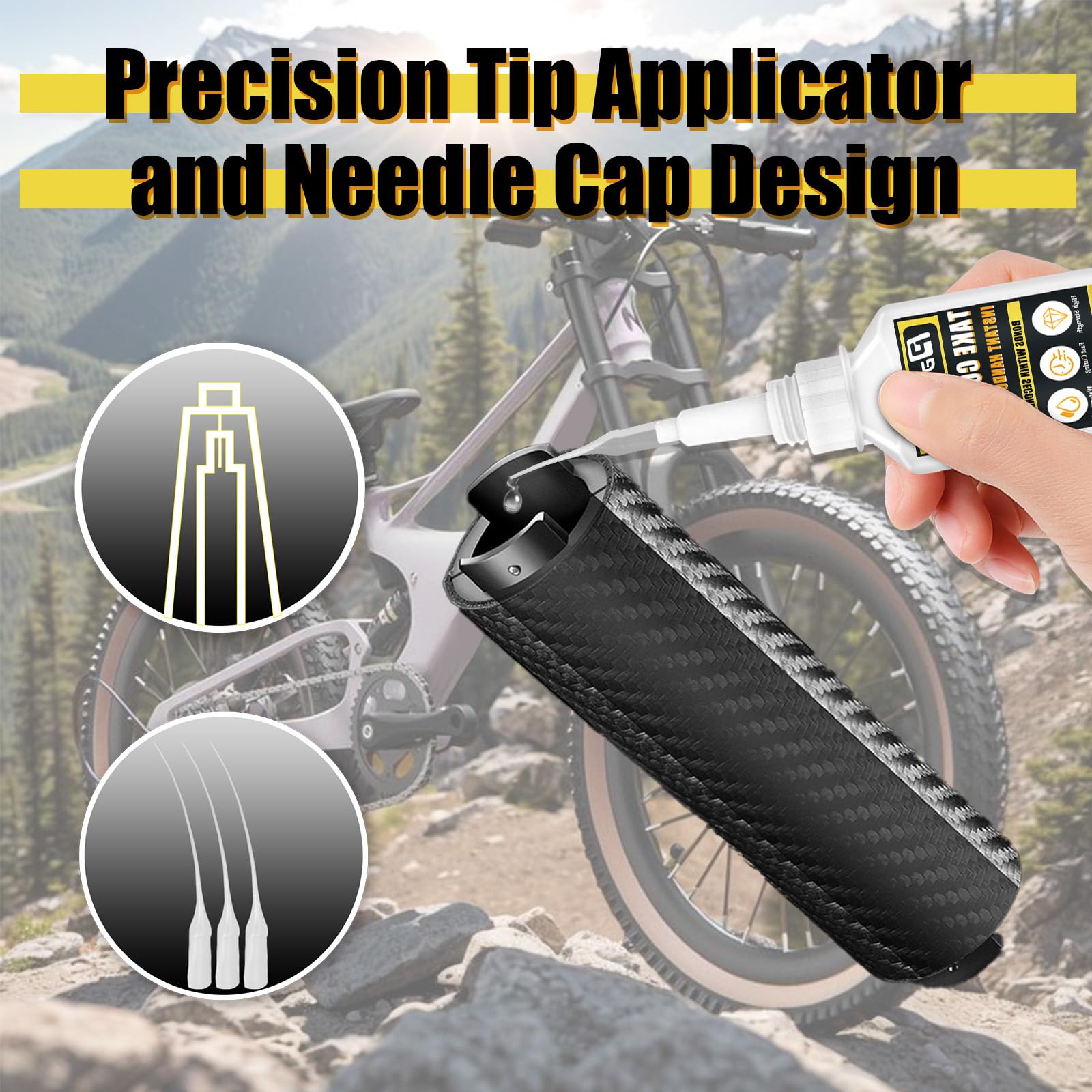 Handle Grip Glue 30Ml, Strong Motorcycle Grip Glue, Quick-Dry, Suitable For Installing And Fixing Handlebars Of Motorcycles, Bic