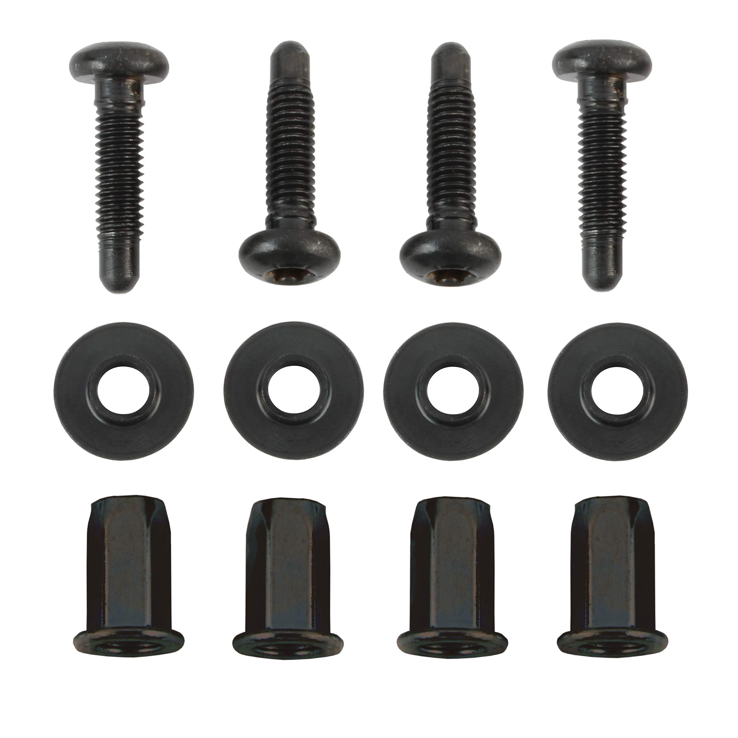 IAMAUTO 12692 Tailgate Cap Spoiler Molding Protector Trim Hardware Kit (Includes x4 Screws, x4 Washers, x4 Nut Inserts) Fits 1999-2013 Chevrolet Silverado and GMC Sierra