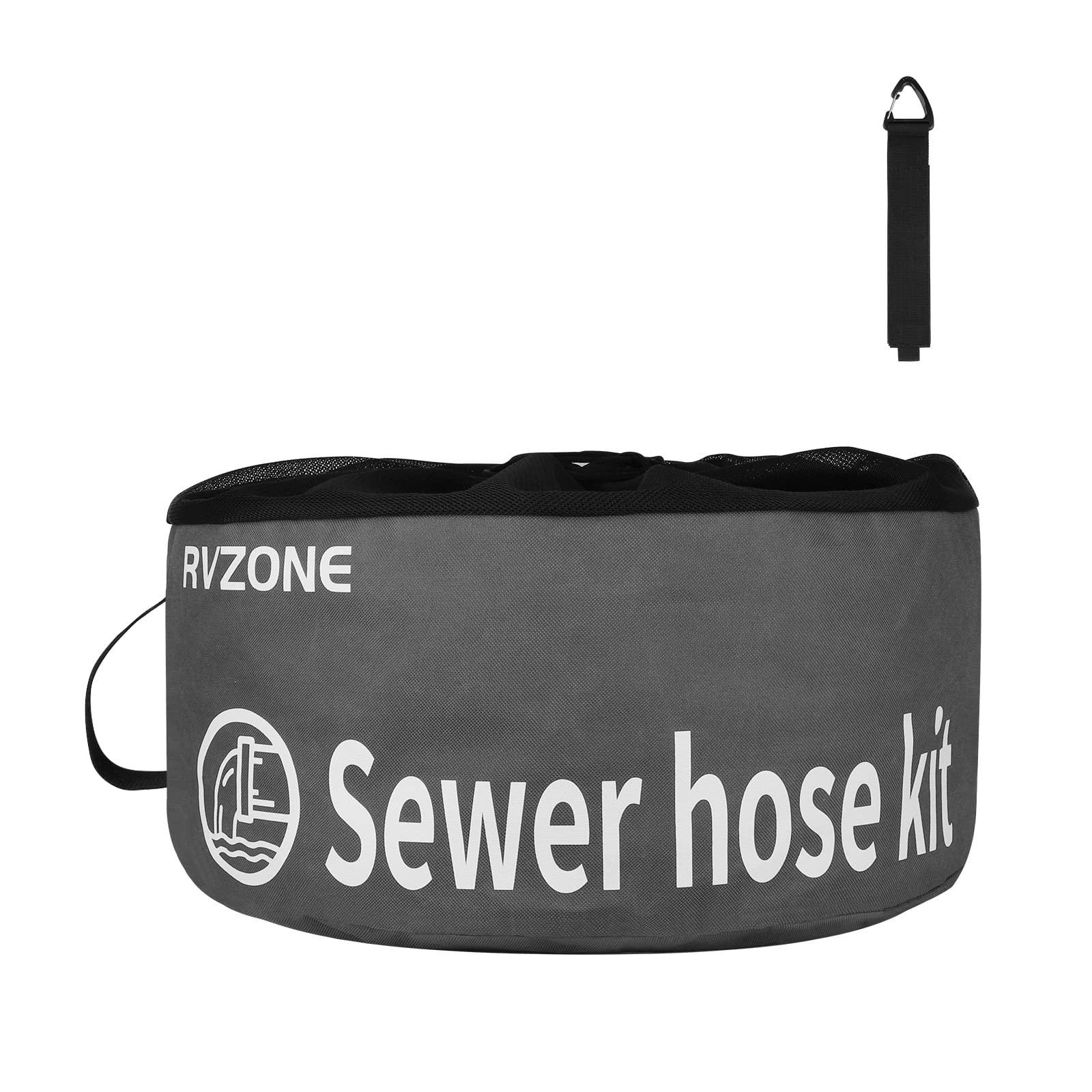 Rvzone Rv Hose Bag, Waterproof Rv Hose Bag Organizer, Camper Accessories Rv Equipment Storage Utility Bag For Sewer Hoses, Fresh/Black Water Hoses And Electrical Cords