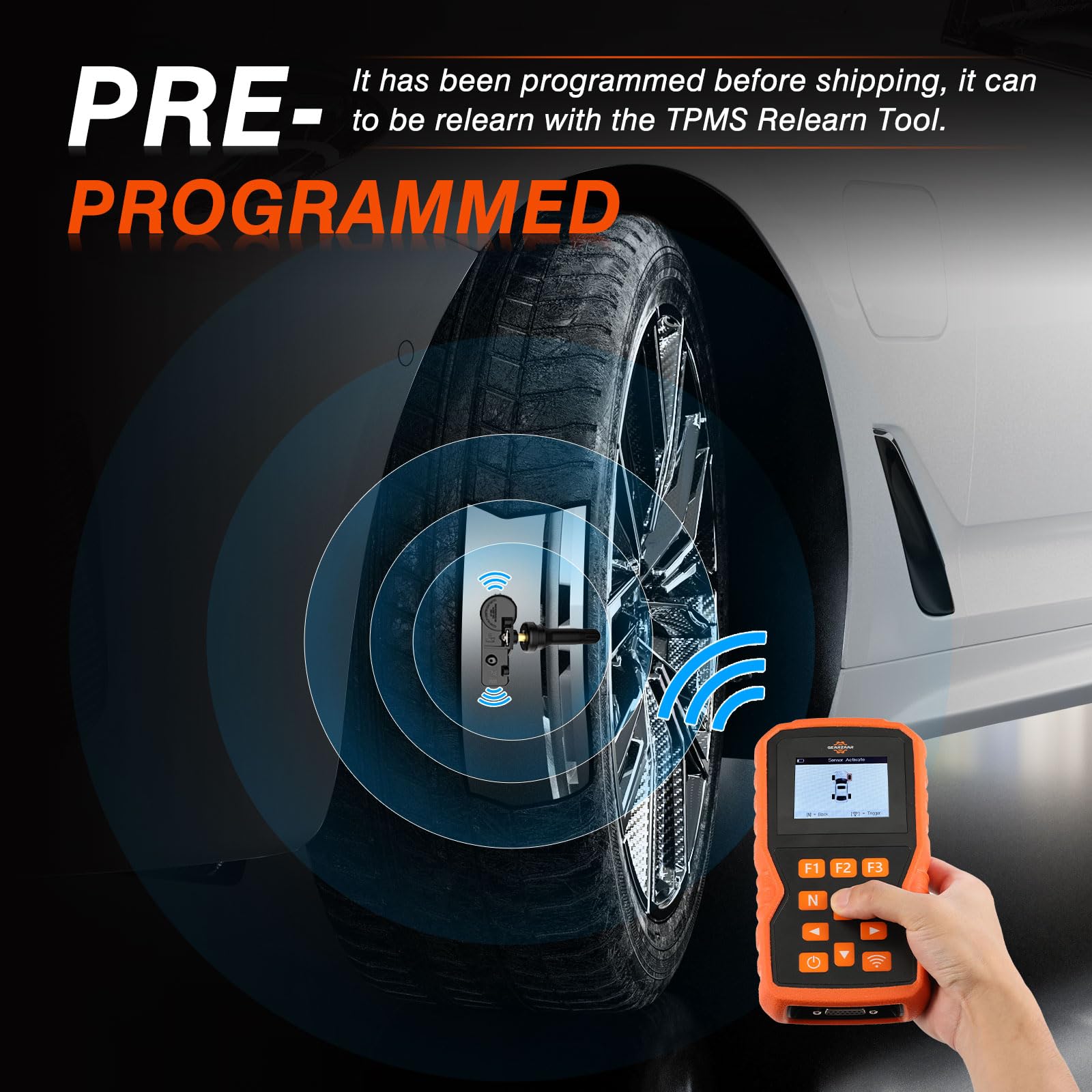 ISINFLASH 433MHz TPMS Tire Pressure Monitoring System Sensor Compatible with Chrysler Jeep Wrangler JK Dodge Ram Charger Replace