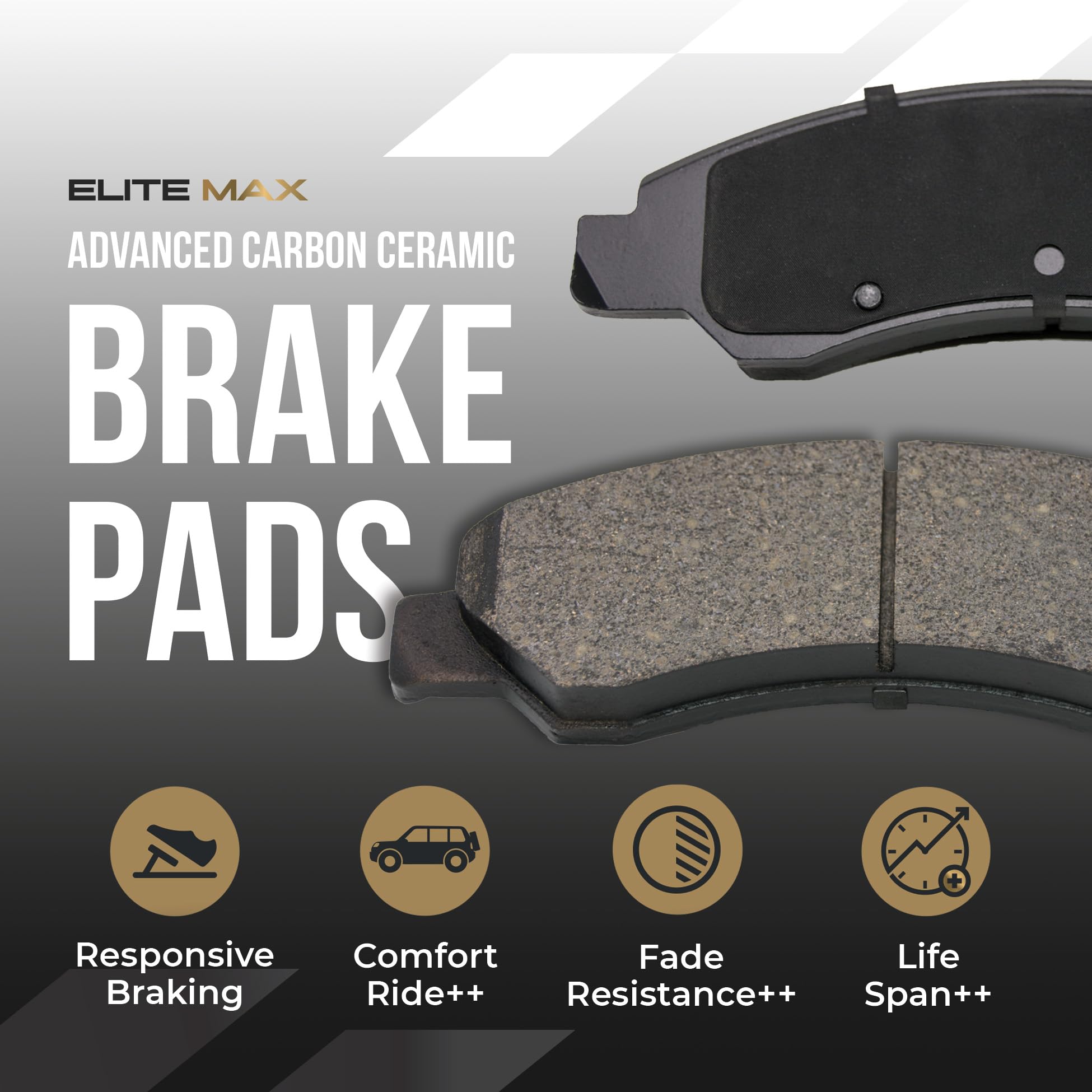 Max Advanced Brakes Front & Rear Brake Kit Compatible With 2004 2005 2006 2007 2008 Ford F150 4Wd 6 Lug Replacement Drilled Slot
