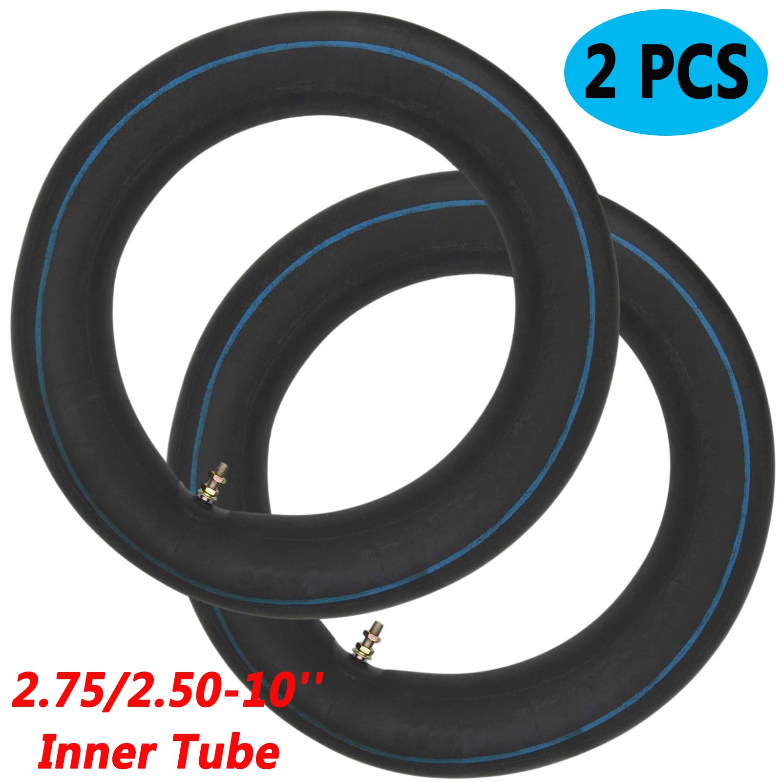 2.50/2.75-10 Motorcycle Dirt Bike Replacement Inner Tubes(2Pcs) Compatible With Honda Crf50 Xr50,Razor Mx500 Mx650,Yamaha Pw50,S
