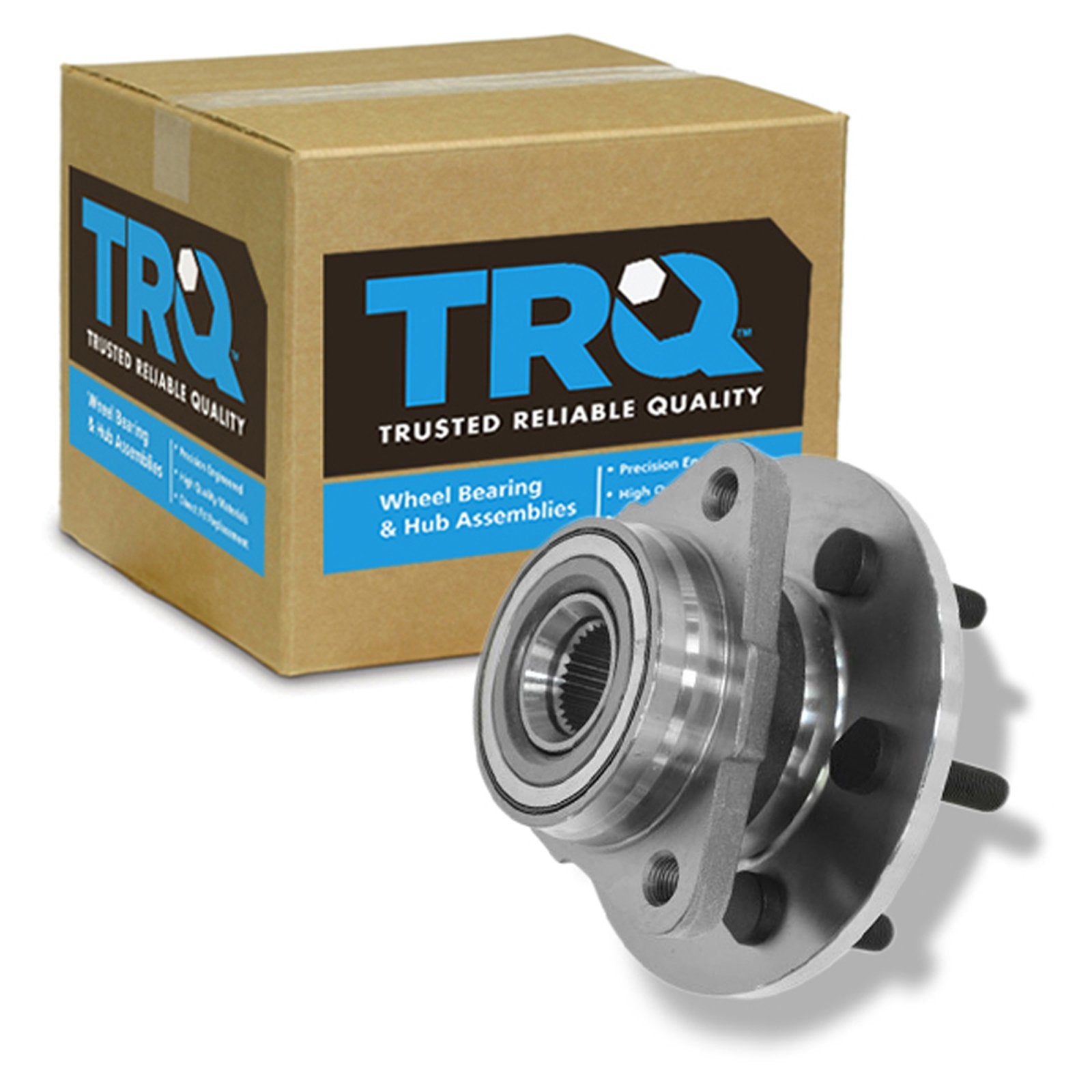 Trq Front Wheel Bearing & Hub Assembly 4Wd With Abs Sensor Compatible With 1997-2004 Dodge Dakota 1998-2003 Durango