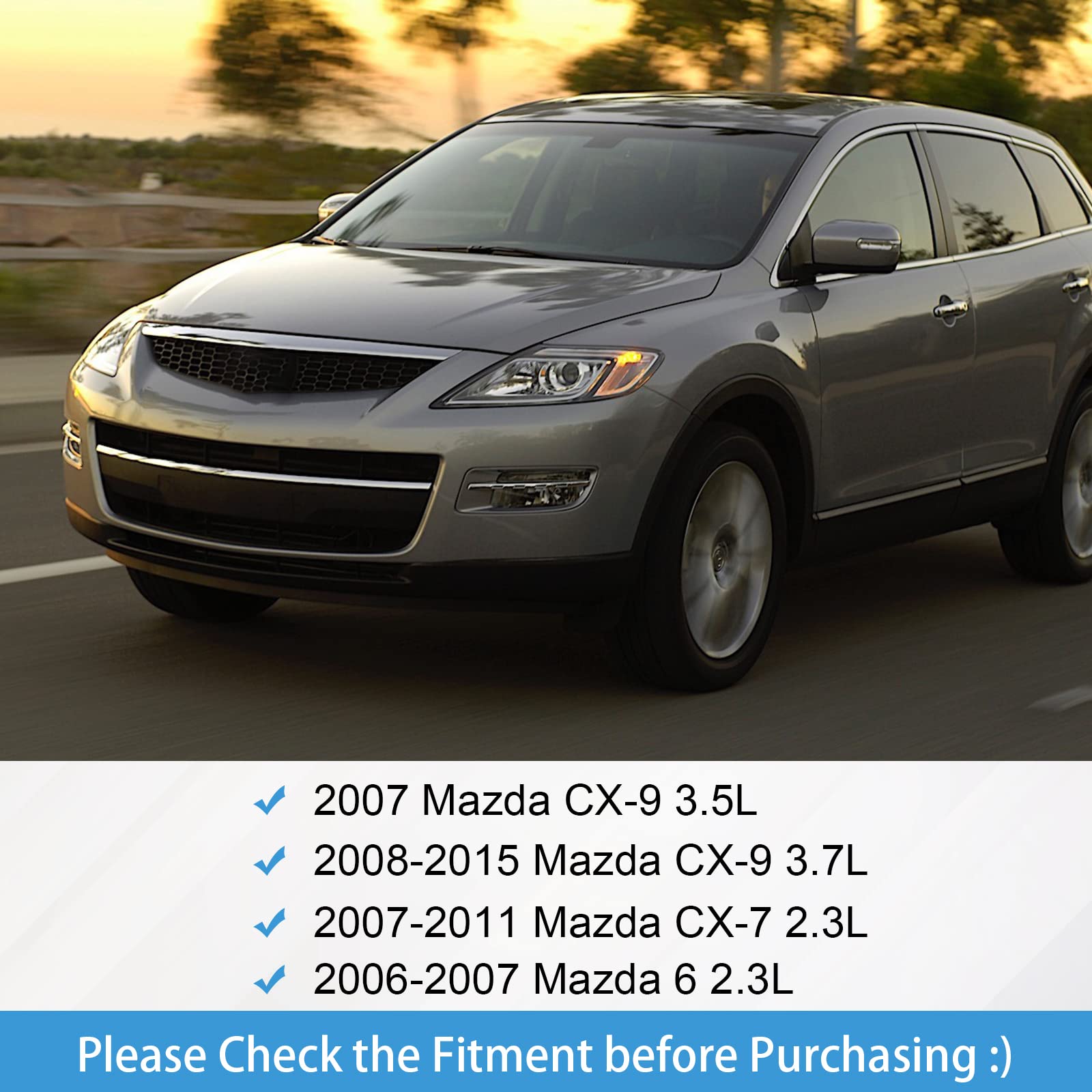 SHINEHOME Ignition Key Knob Push Turn Switch for Mazda CX-9, CX-7, 6 | Black, ABS Material, Model D461-66-141A-02,