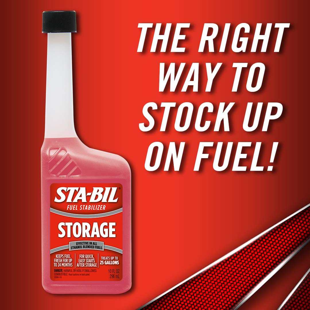 STA-BIL Storage Fuel Stabilizer - Keeps Fuel Fresh for 24 Months - Prevents Corrosion - Gasoline Treatment that Protects Fuel Sy