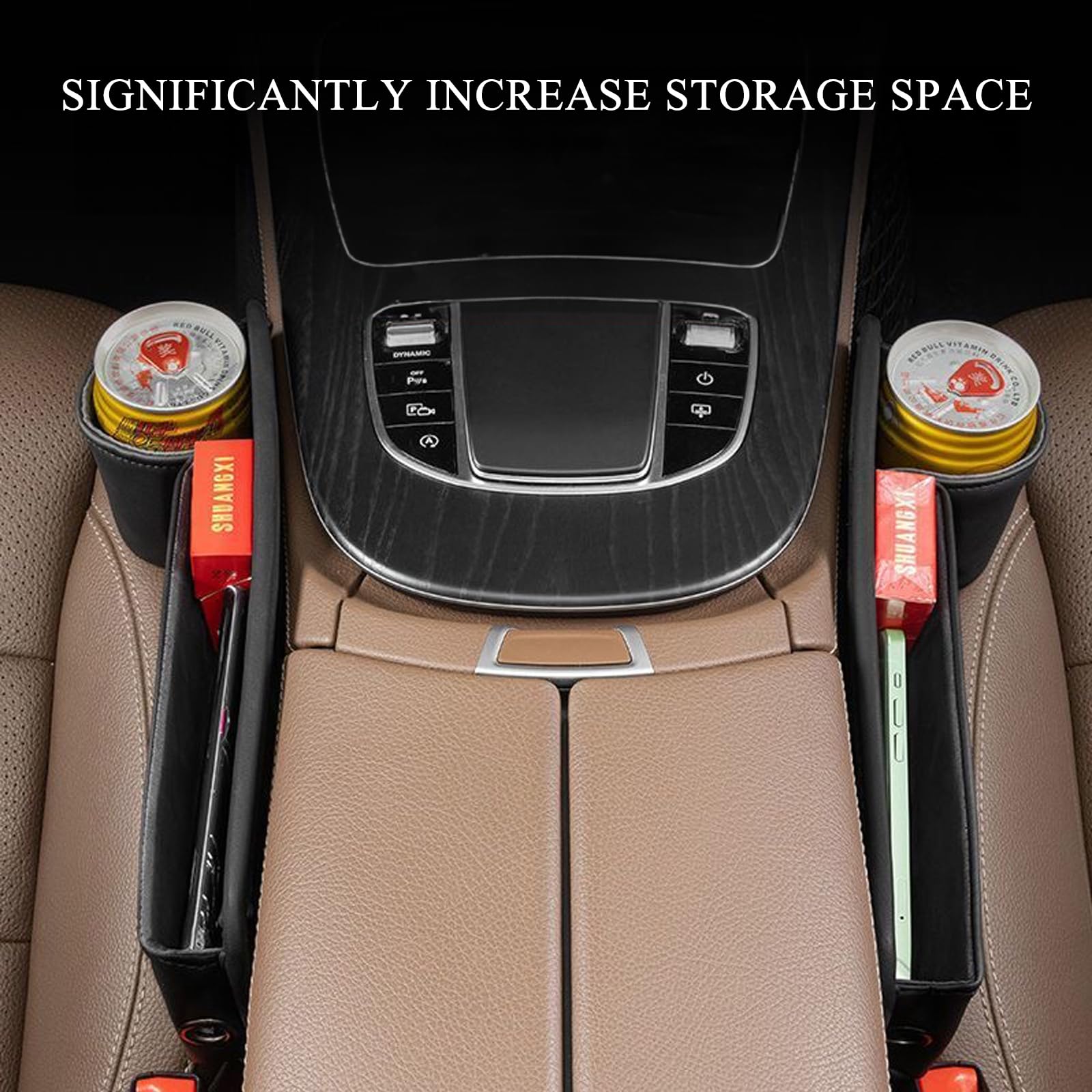 Axutous Car Seat Gap Filler Organizer Cup Holder Universal Fit Car Suv Truck Accessories Car Seat Storage Box Things From Droppi