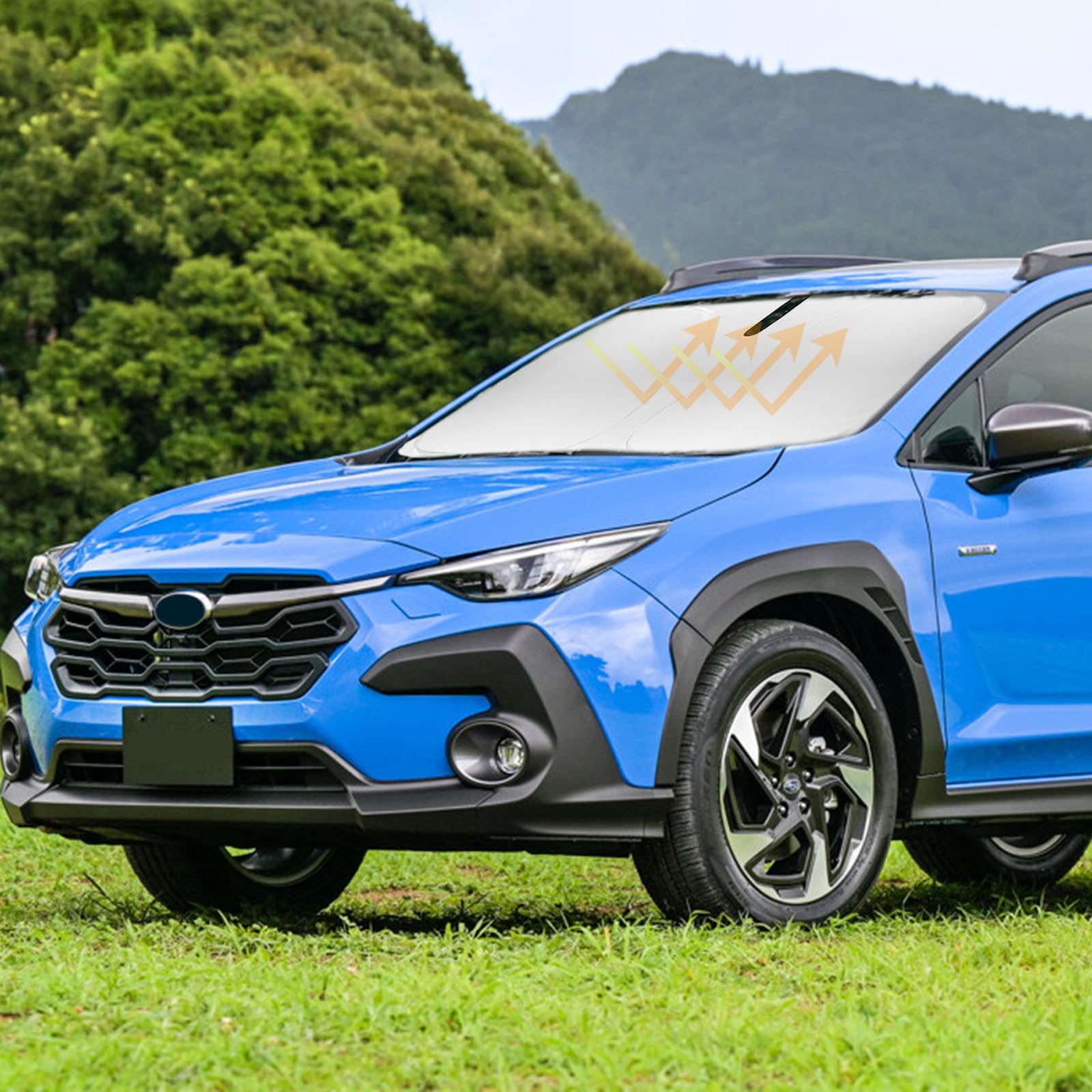 Sun Shade For Crosstrek Wagon Windshield Sunshades For 2025 2024-2018 Subaru Crosstrek Wagon Windshield Cover Front Window Shiel