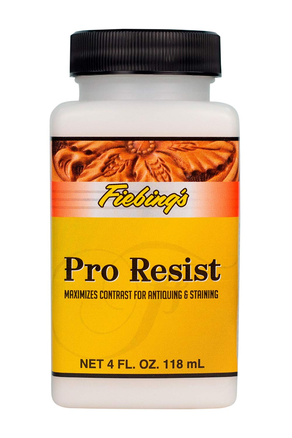 Fiebing'S Pro Resist (4 Oz) - Maximize Contrast For Antiquing, Staining, Dyeing Leather - Top Finish Resists Moisture, Sun & Dir