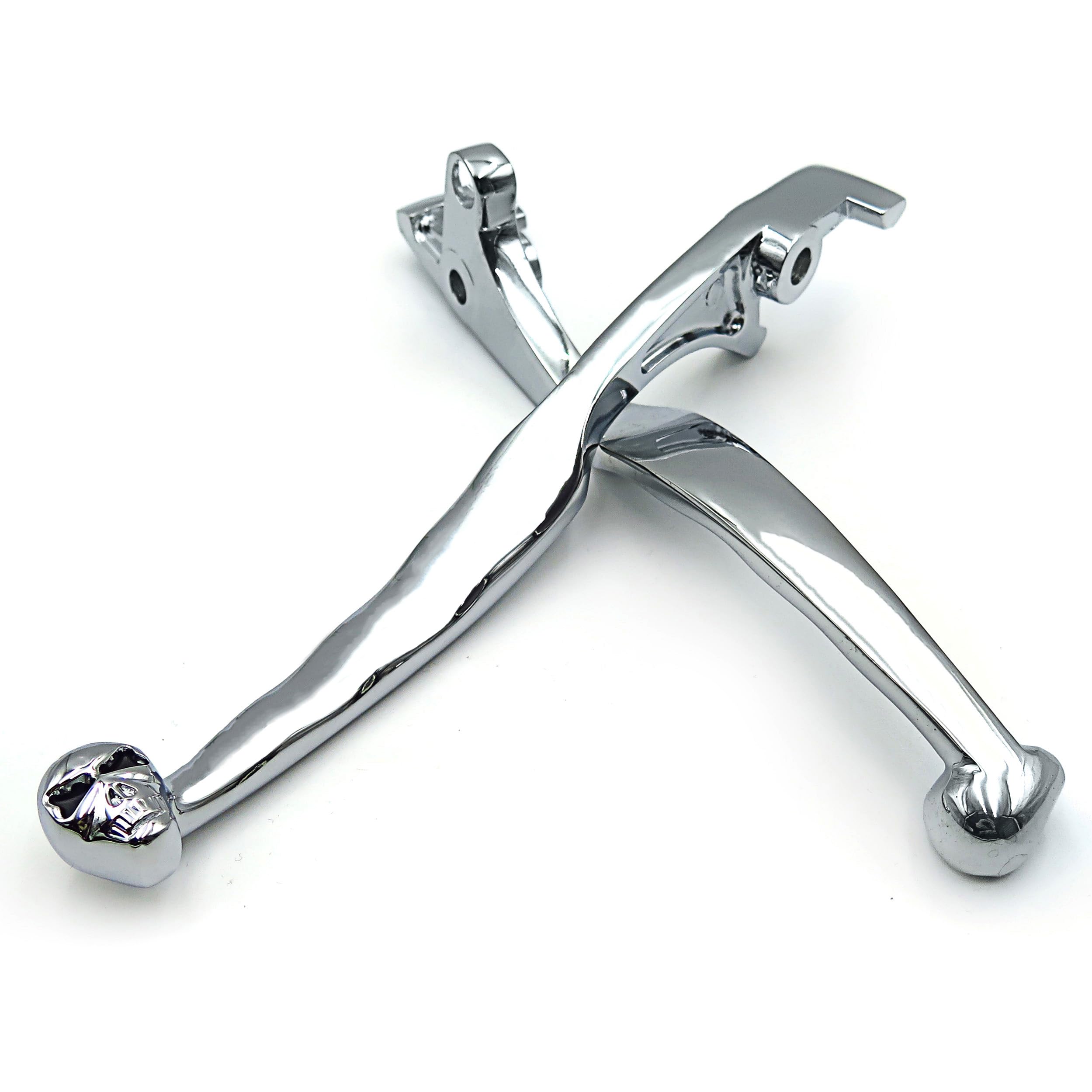 Smt-Chromed Brake Clutch Skull Hand Levers Compatible With Kawasaki Vulcan 1500 1600 2003-2008 [B00Rue9Nu2]