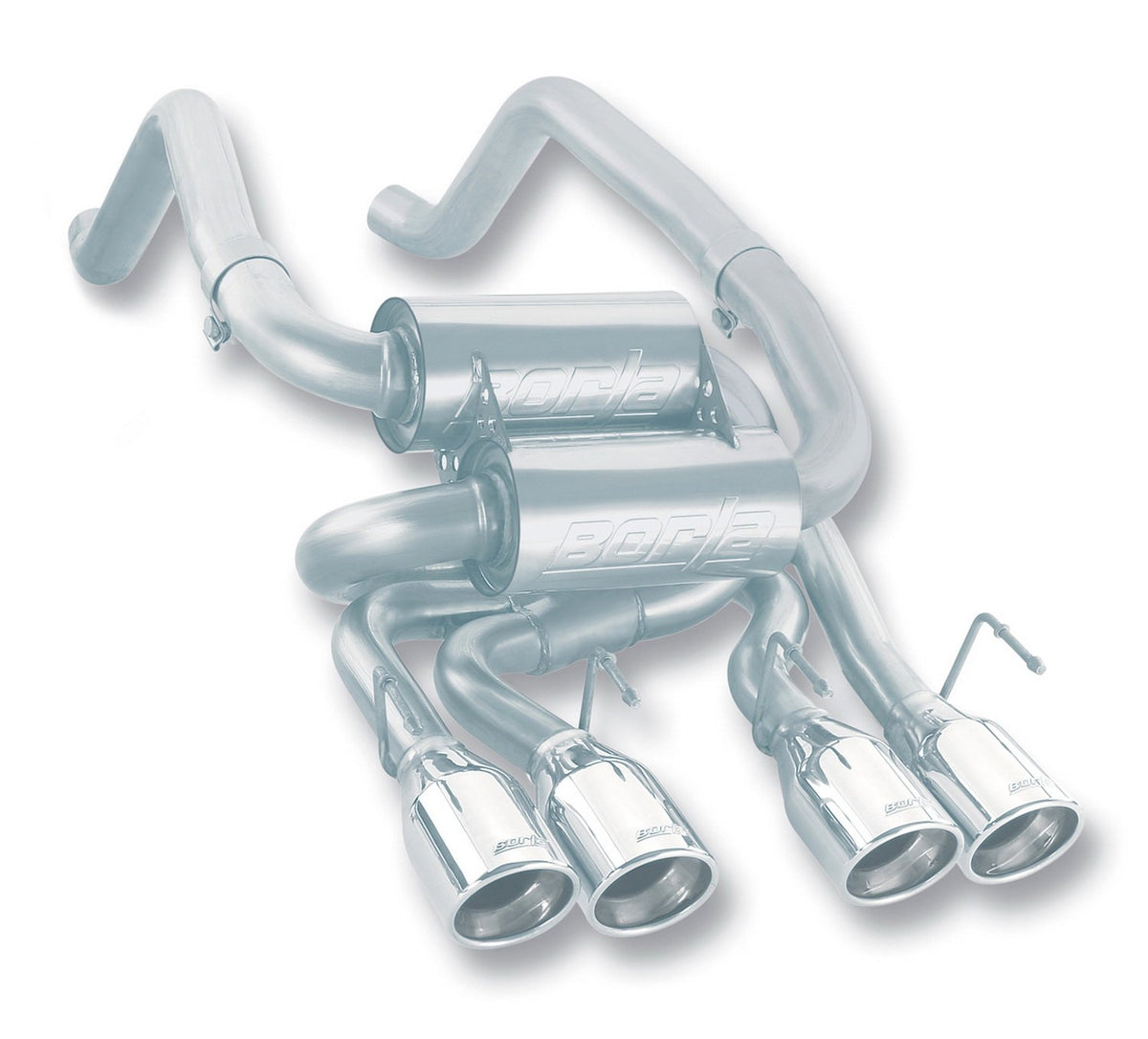 BORLA 11744 Axle-Back System for 2005-2008 Chevrolet Corvette (C6) 6.0L/ 6.2L V8 AT/MT 2 Dr. Coupe/Convertible. Will Fit Vehicle