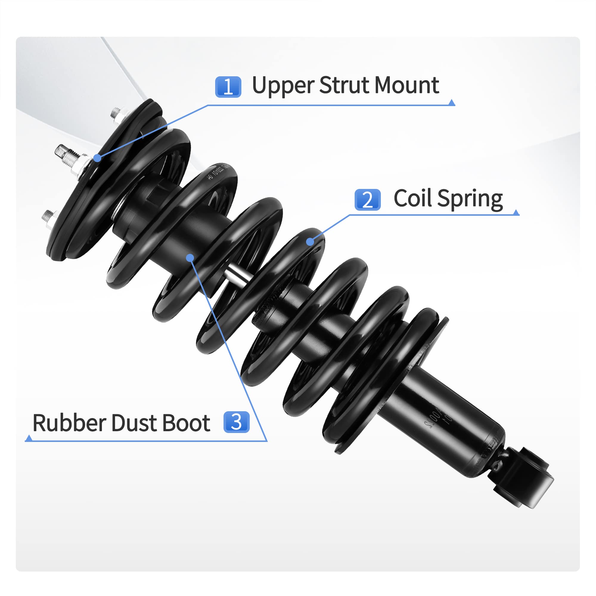 Yitamotor Front Complete Strut Quick Struts Compatible With 2004-2019 Titan, 2004-2010 Infiniti Qx56, 2005-2015 Armada 4Wd