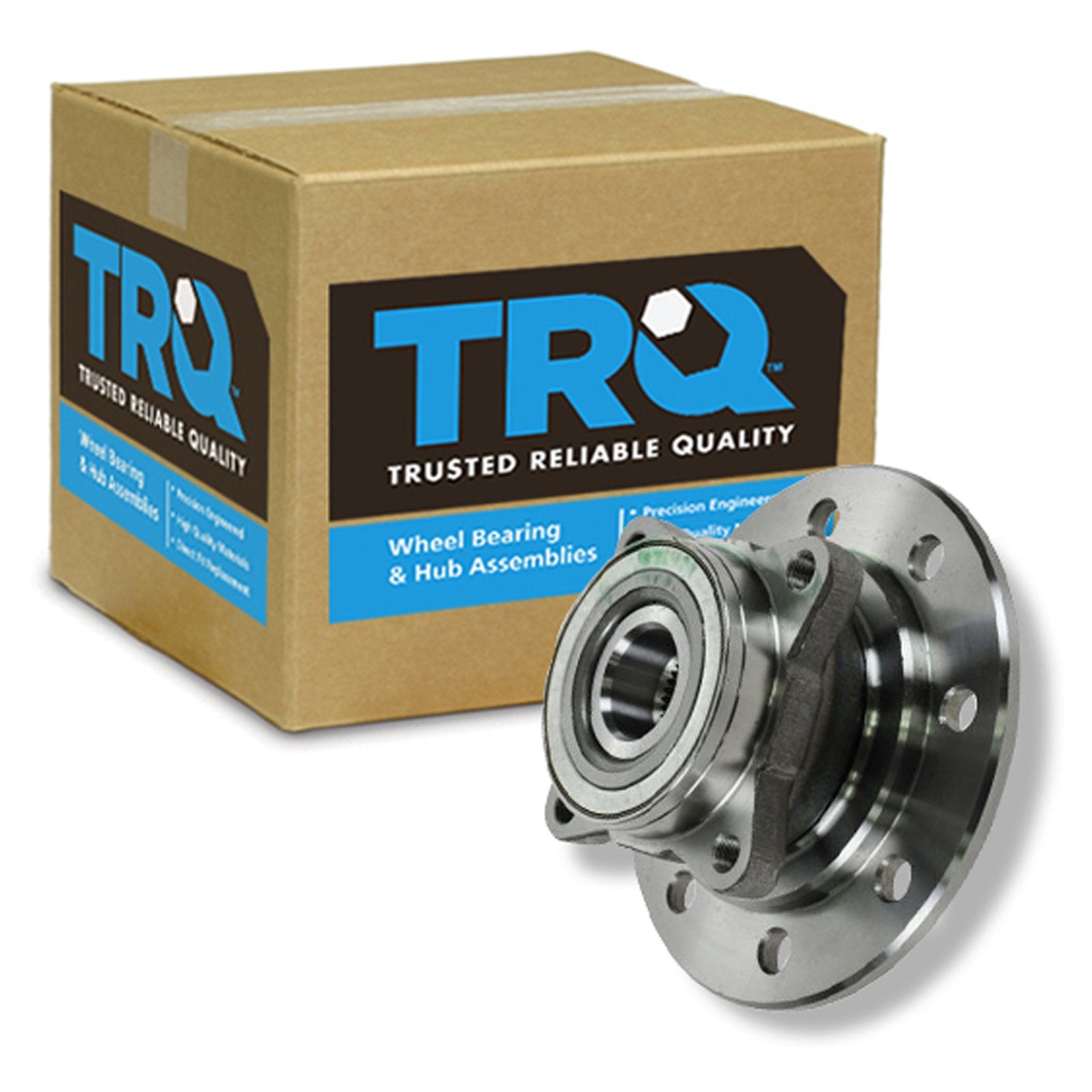 Trq Front Wheel Bearing & Hub Assembly 4Wd With Abs Sensor Compatible With 1988-1994 Chevrolet K2500 1992-1994 K2500 Suburban K3