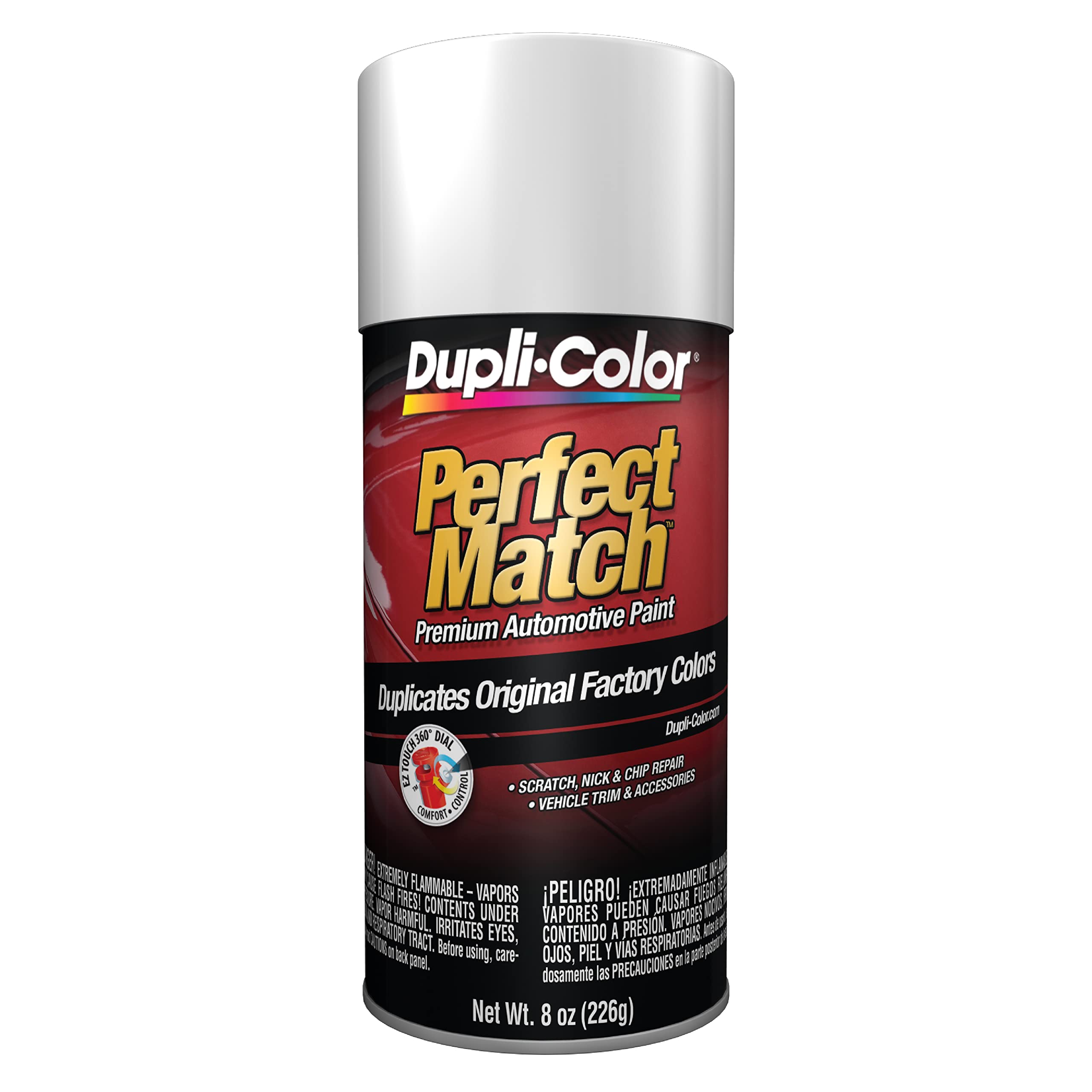Dupli-Color Ebun03007 Perfect Match Automotive Spray Paint - Universal White - 8 Oz. Aerosol Can