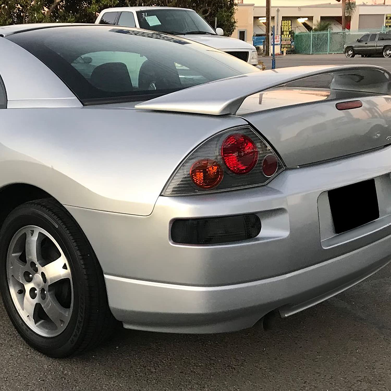 Spec-D Tuning Jdm Smoke Lens Rear Bumper Lights Turning Signal Lamps Compatible With 2000-2005 Mitsubishi Eclipse L+R Pair