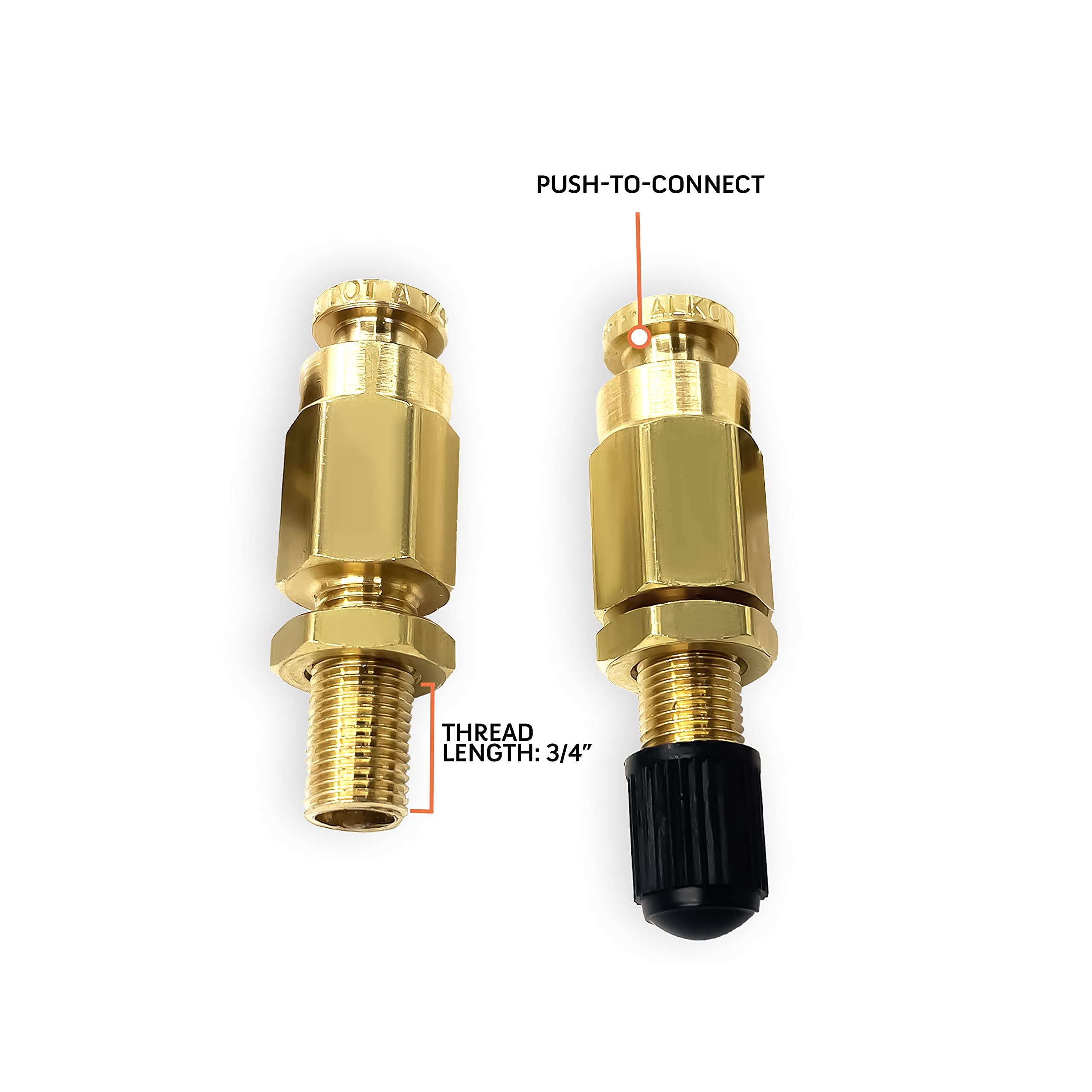 TORQUE Air Line Service Kit for Air Bags Suspension Kit Fittings, 1/4 NPT Elbow Fitting, 16 Feet Tubing, Air Inflation Valve Schrader Union Tee (Push to Connect) Air Bags for Trucks Fittings TR2012AS