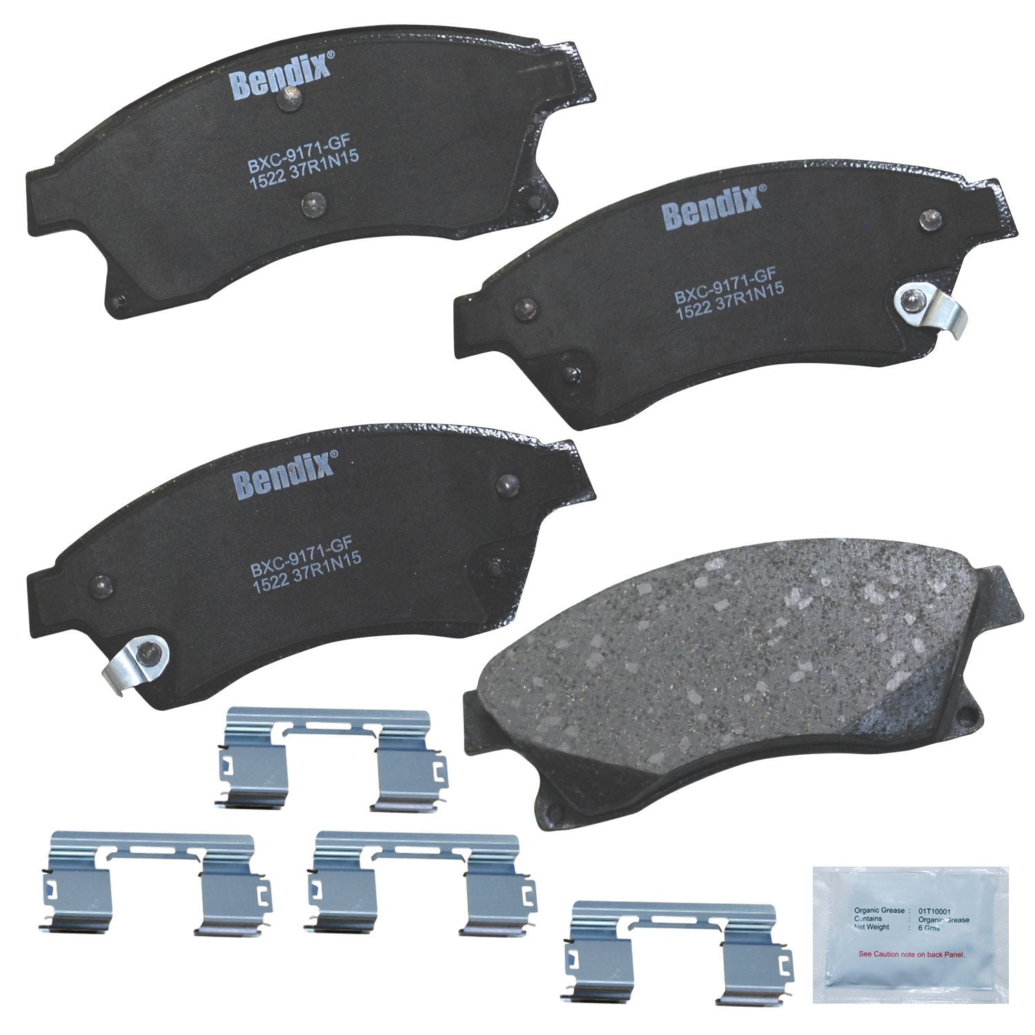 Bendix Priority1 Cfc1522 Ceramic Front Brake Pads For Chevrolet Cruze 2015-2010, Cruze Limited 2016, Orlando 2013-2012, Sonic 20